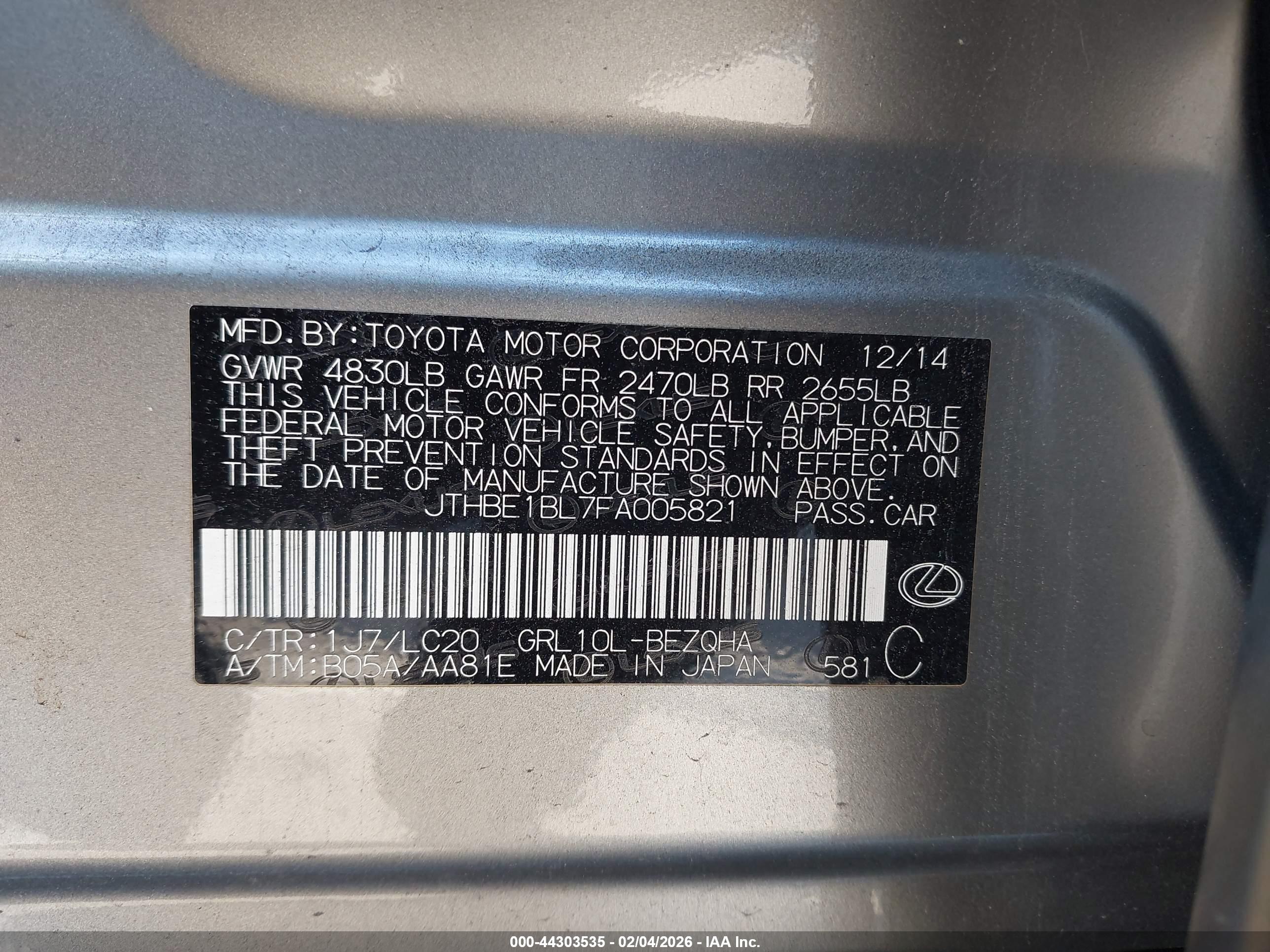 LEXUS GS image 9