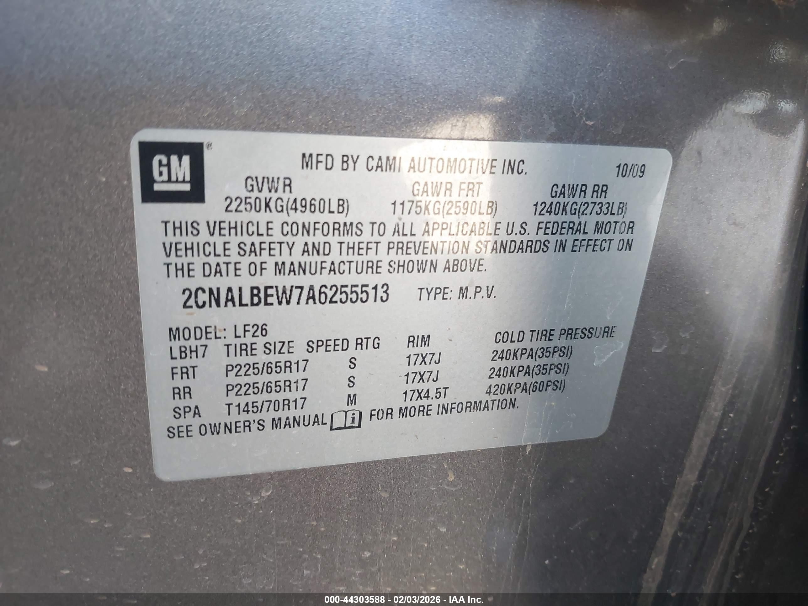 CHEVROLET EQUINOX image 9