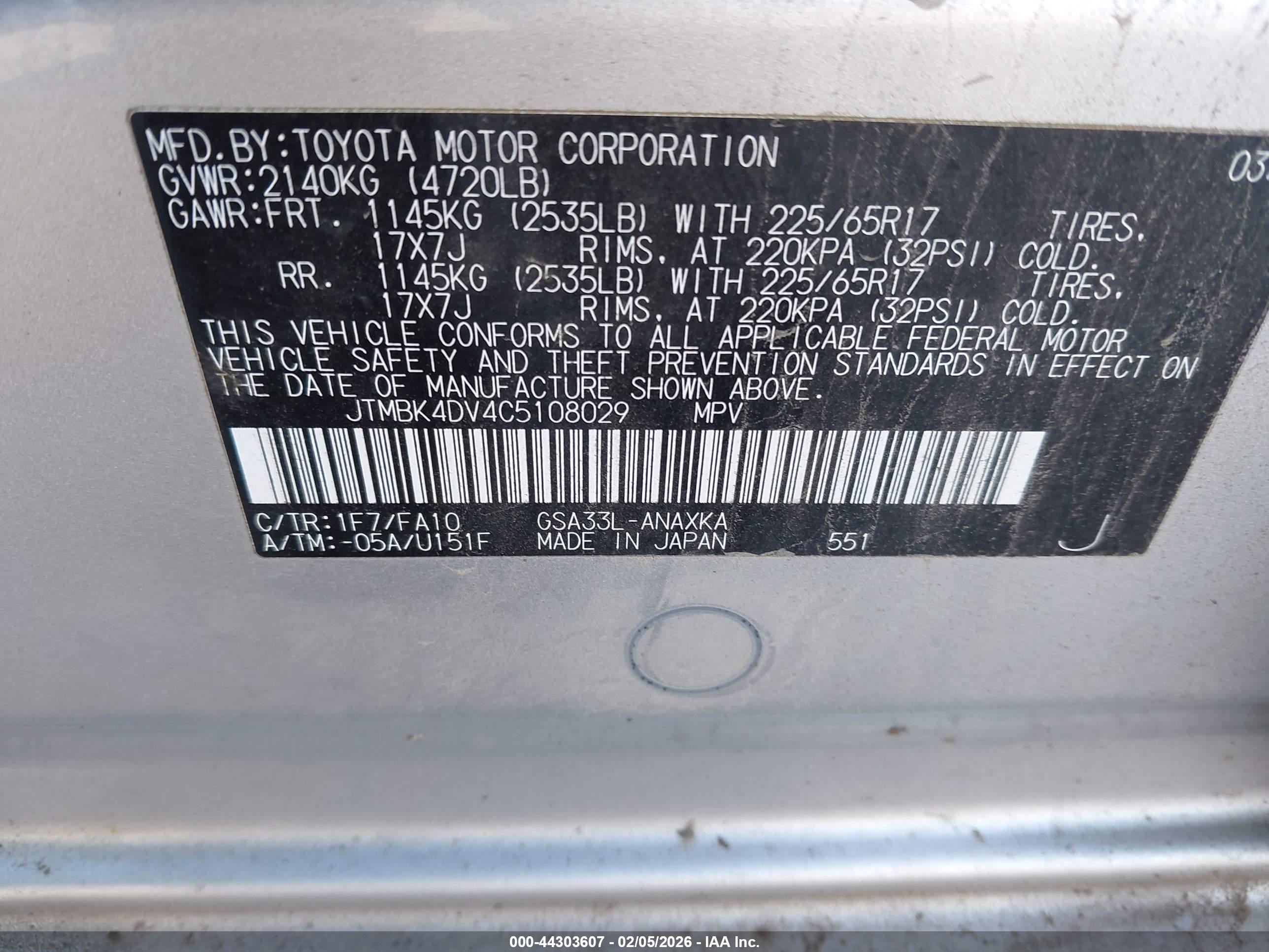 TOYOTA RAV4 image 9