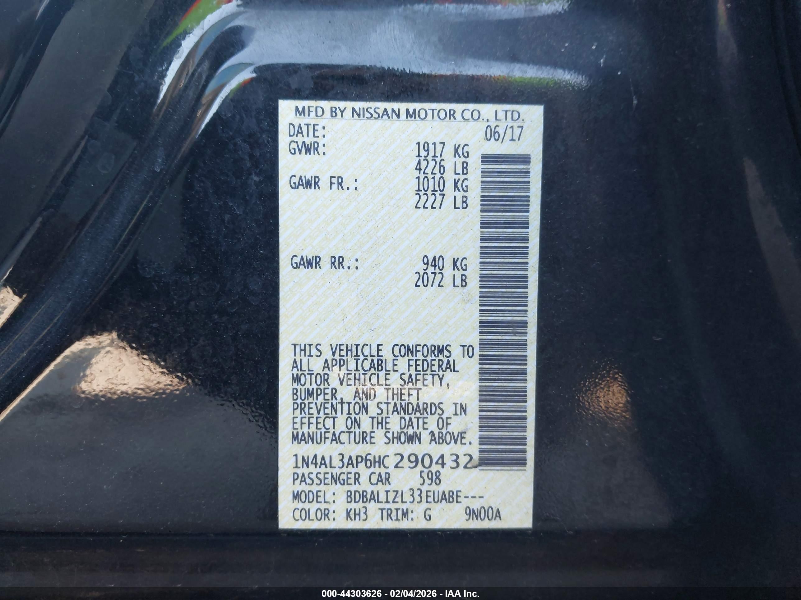 NISSAN ALTIMA image 9