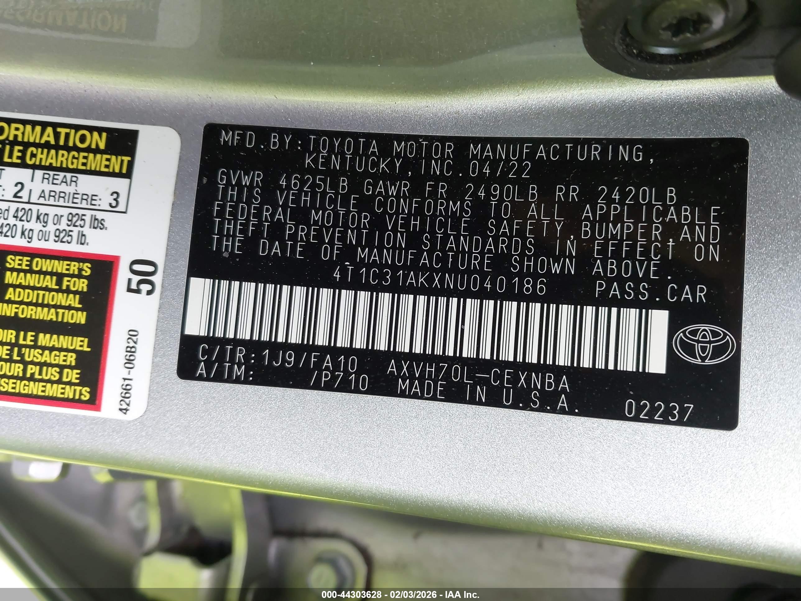 TOYOTA CAMRY image 9