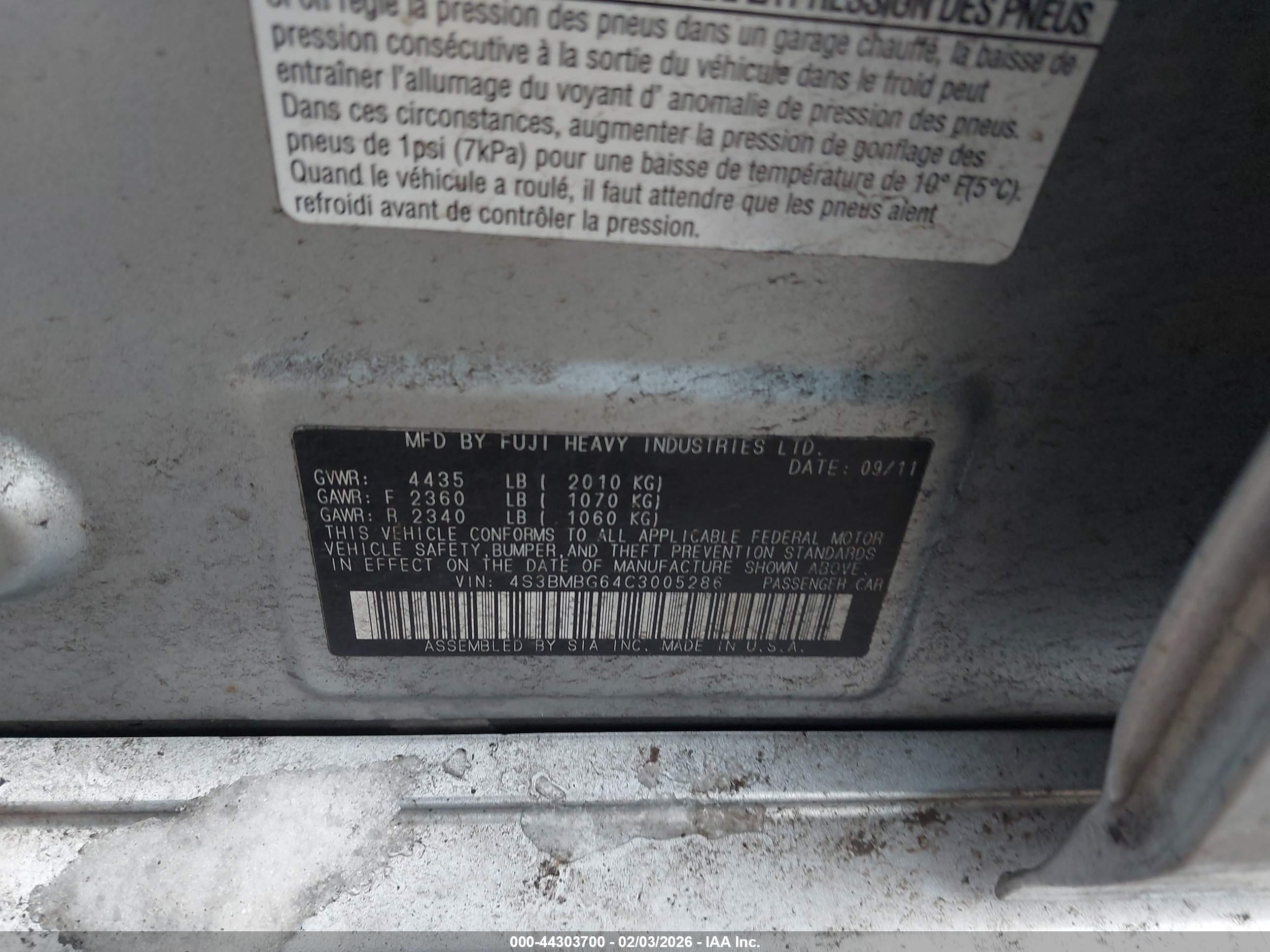 SUBARU LEGACY image 9