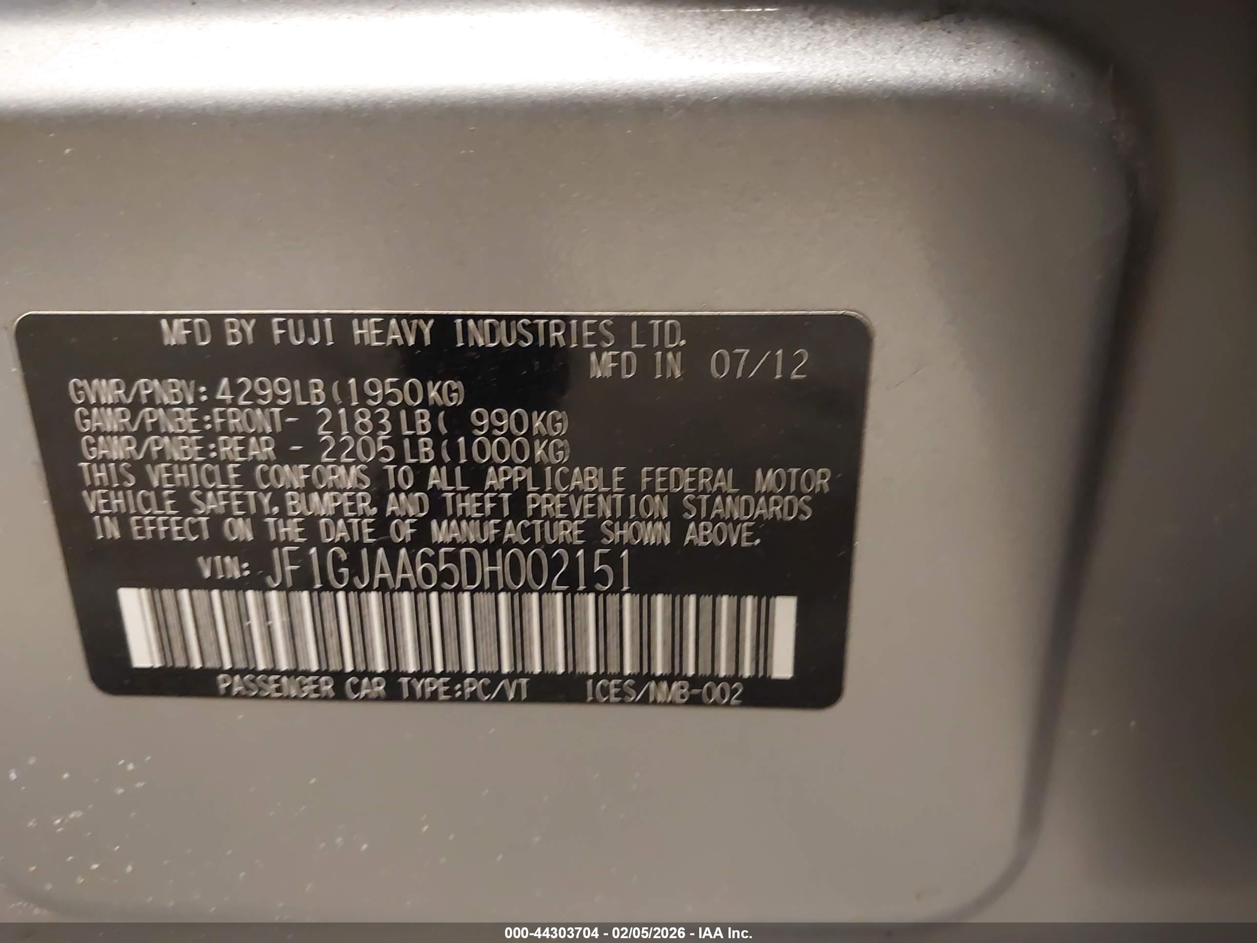 SUBARU IMPREZA image 9