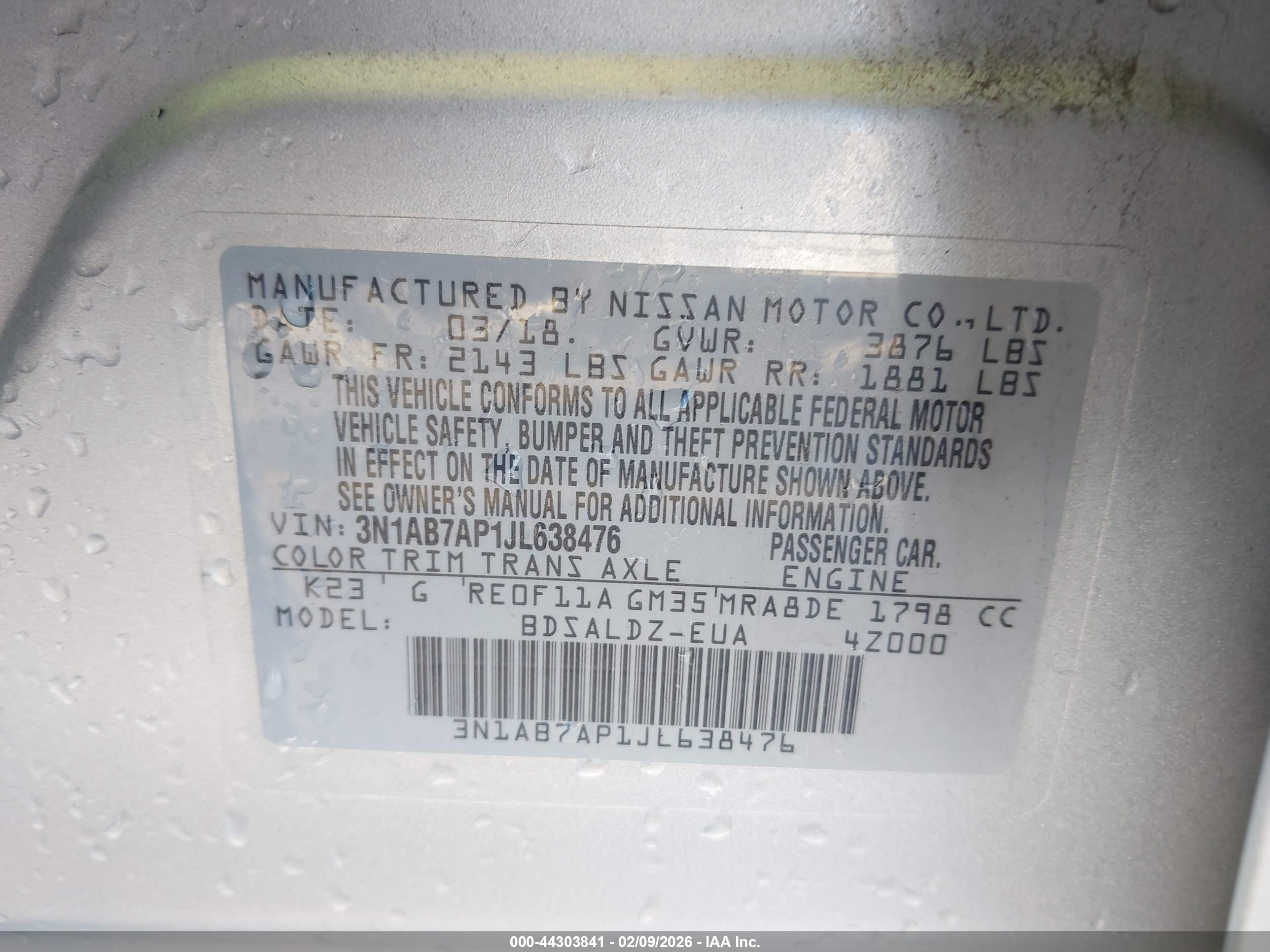 NISSAN SENTRA image 9