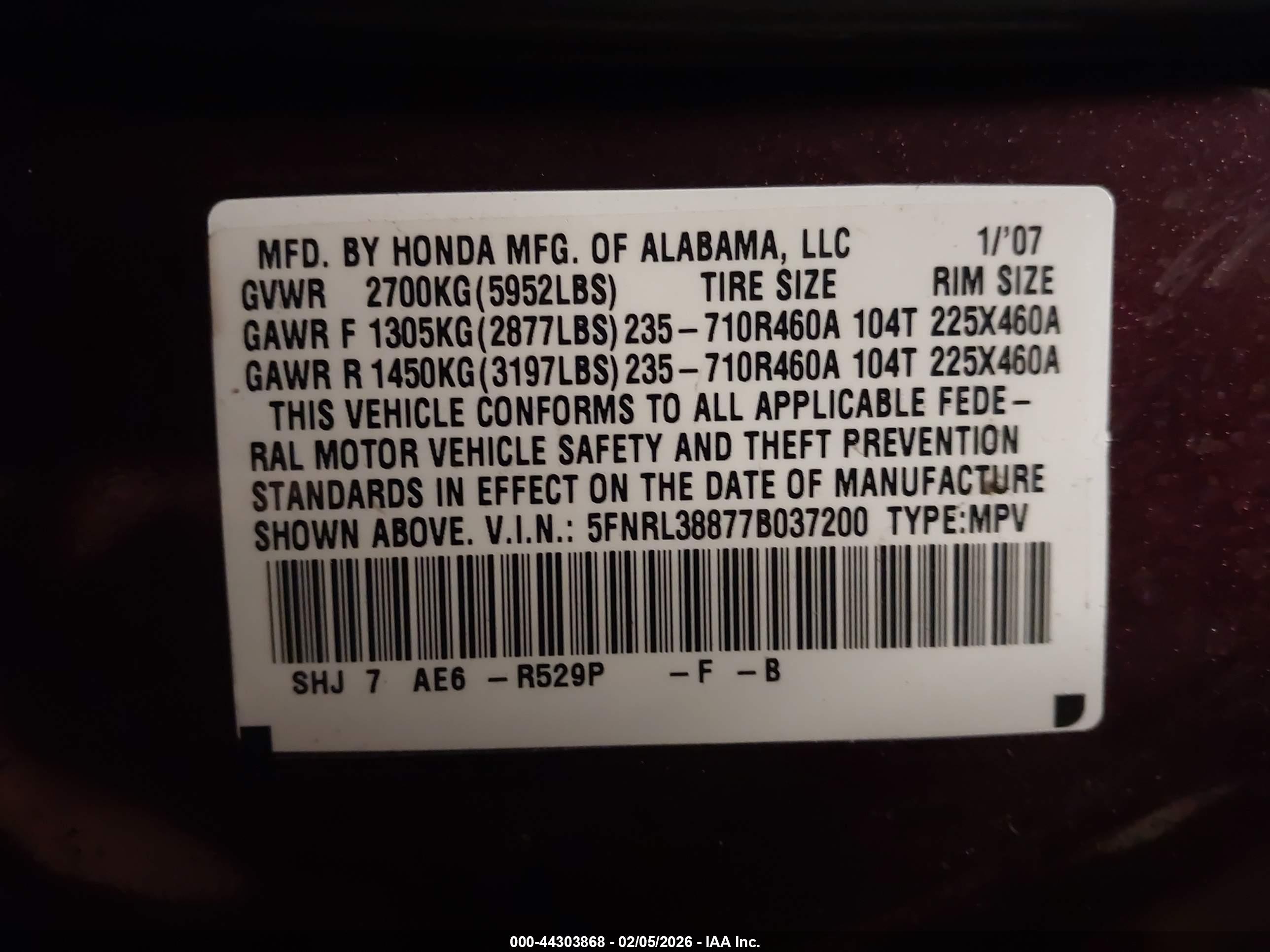 HONDA ODYSSEY image 9
