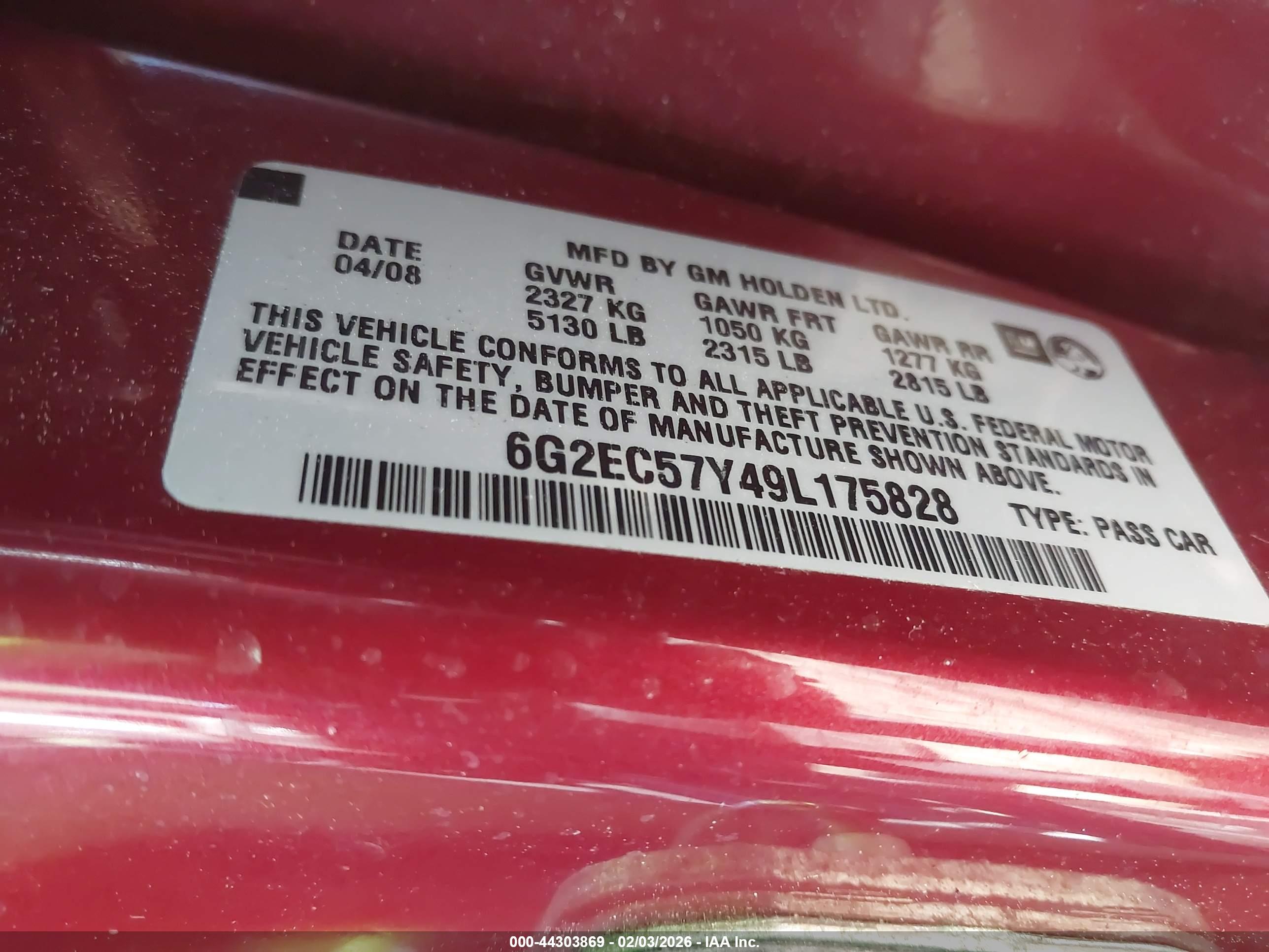 PONTIAC G8 image 9
