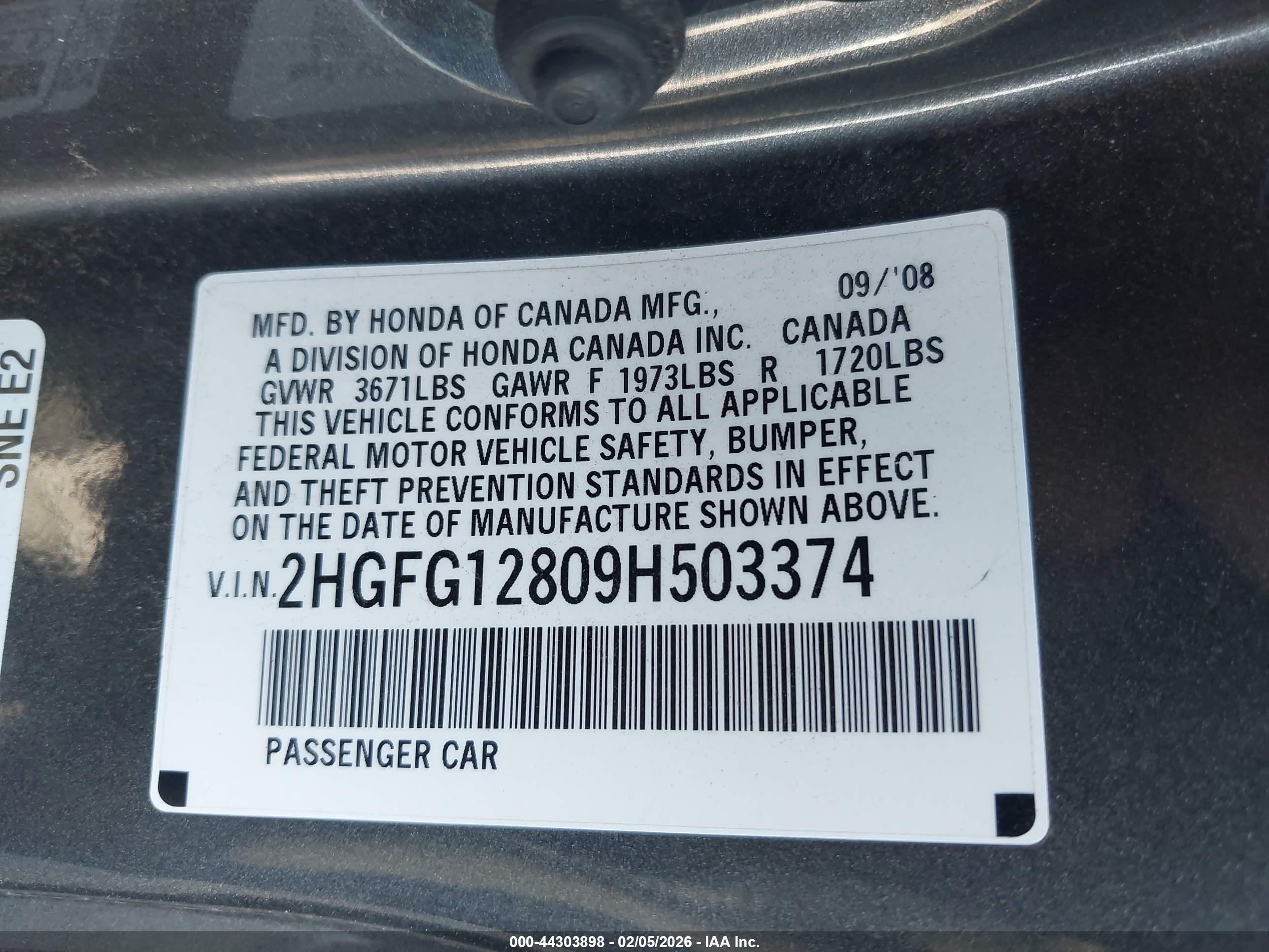 HONDA CIVIC image 9