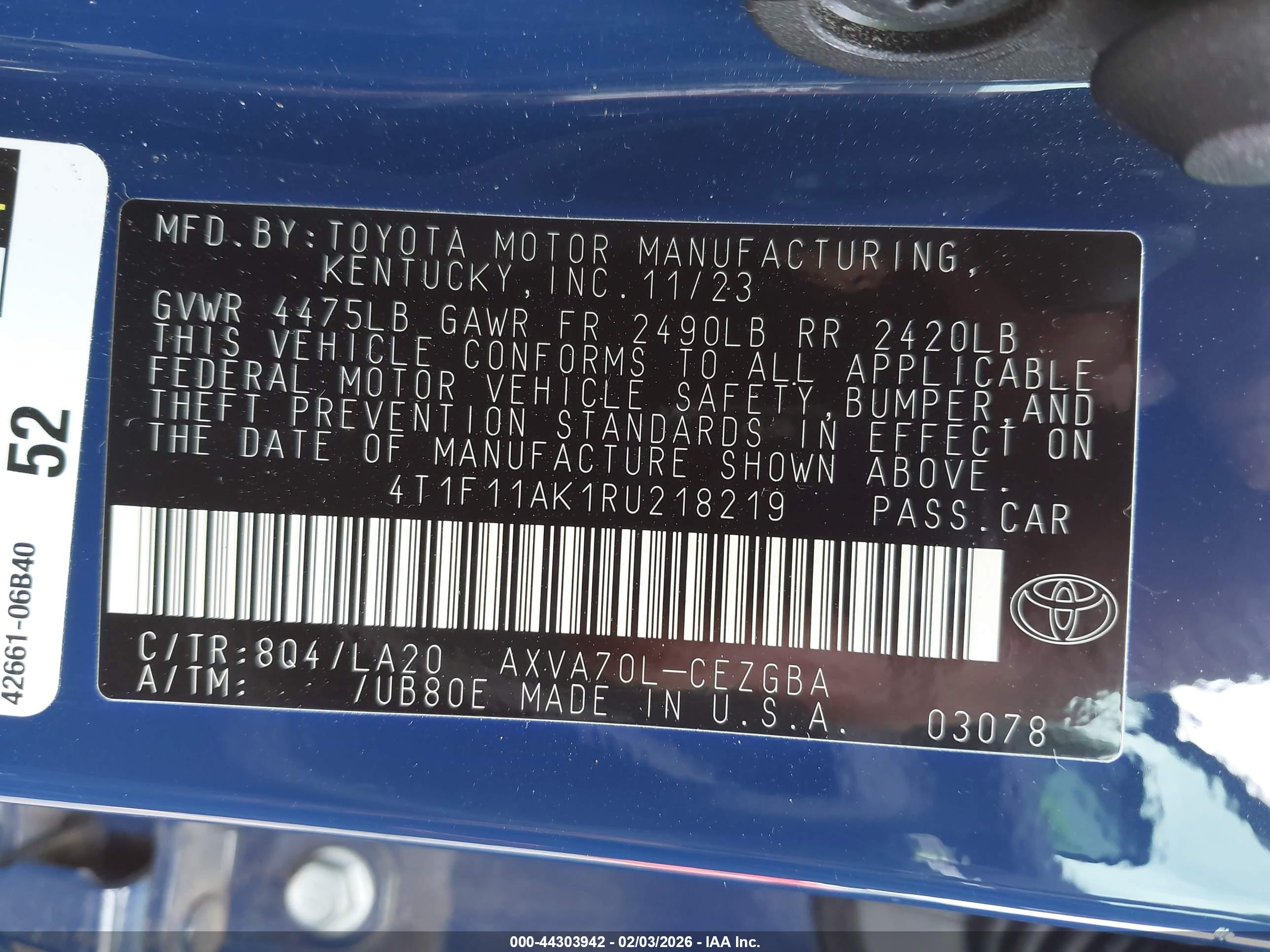 TOYOTA CAMRY image 9