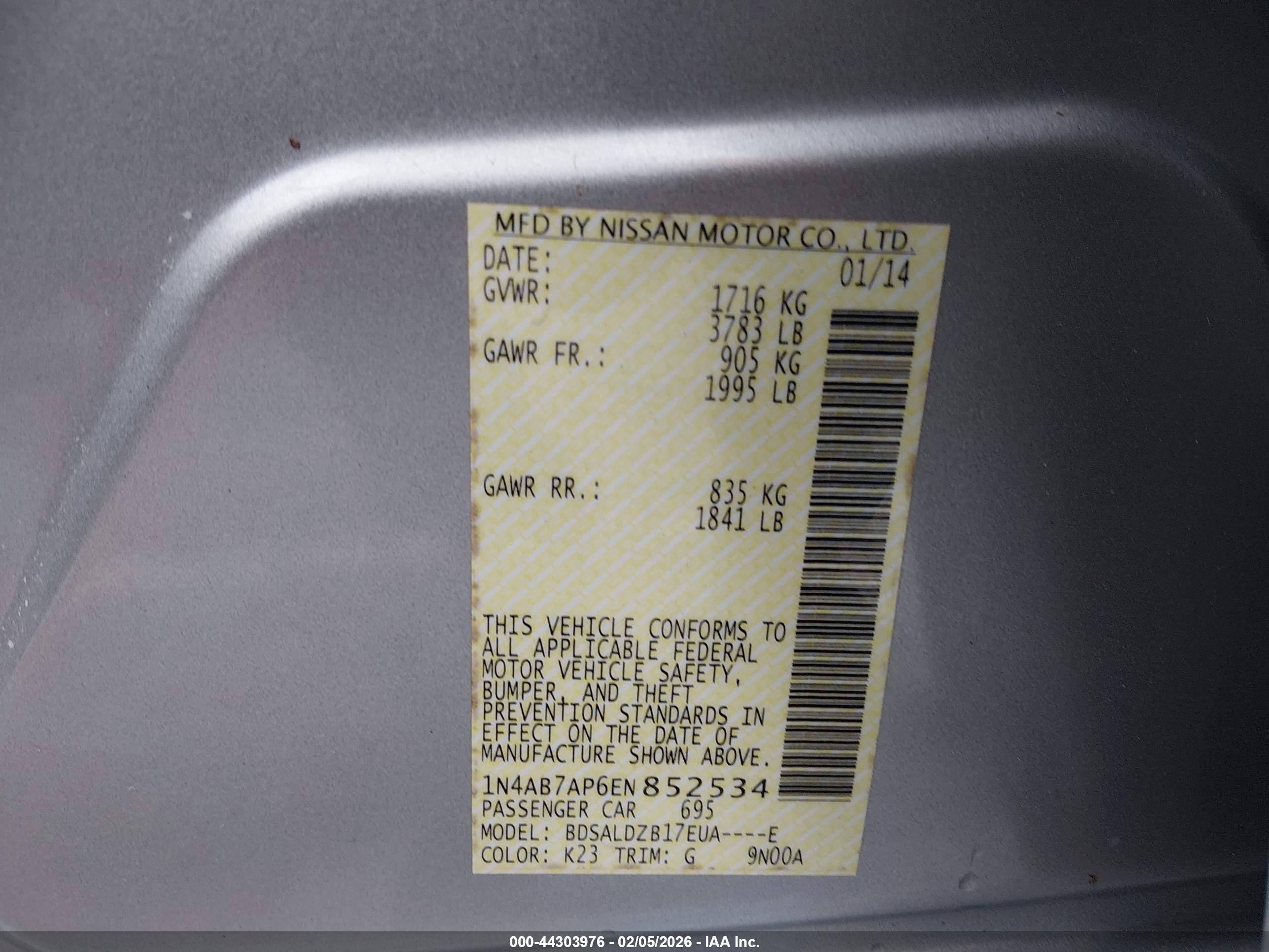 NISSAN SENTRA image 9