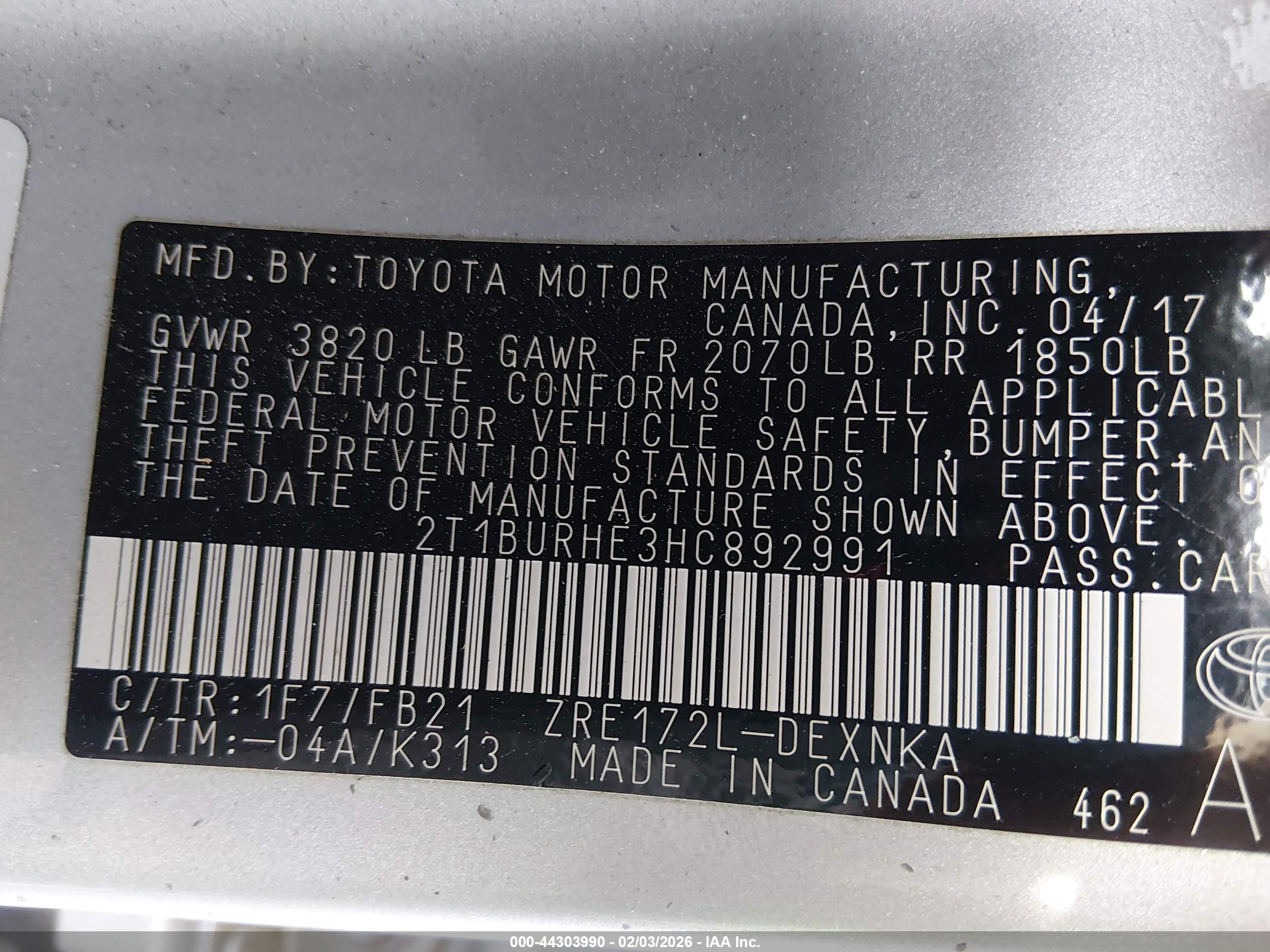 TOYOTA COROLLA image 9