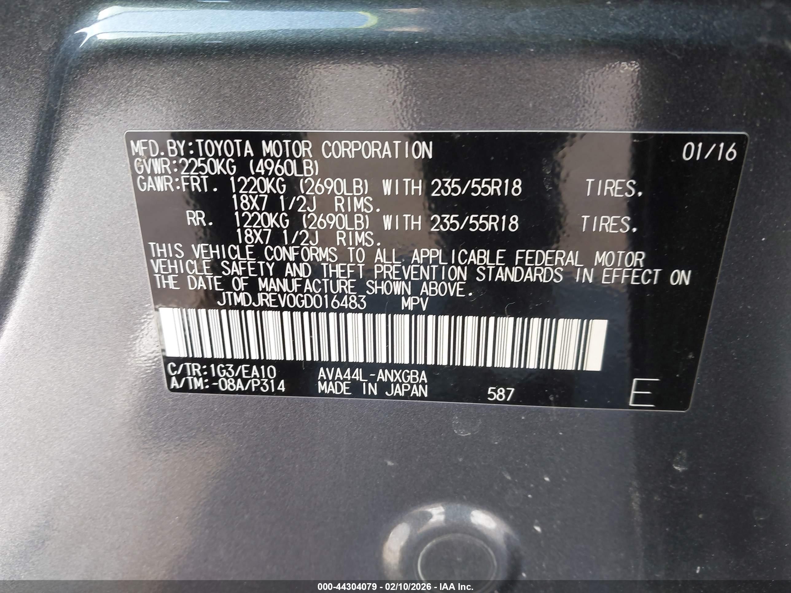 TOYOTA RAV4 image 9