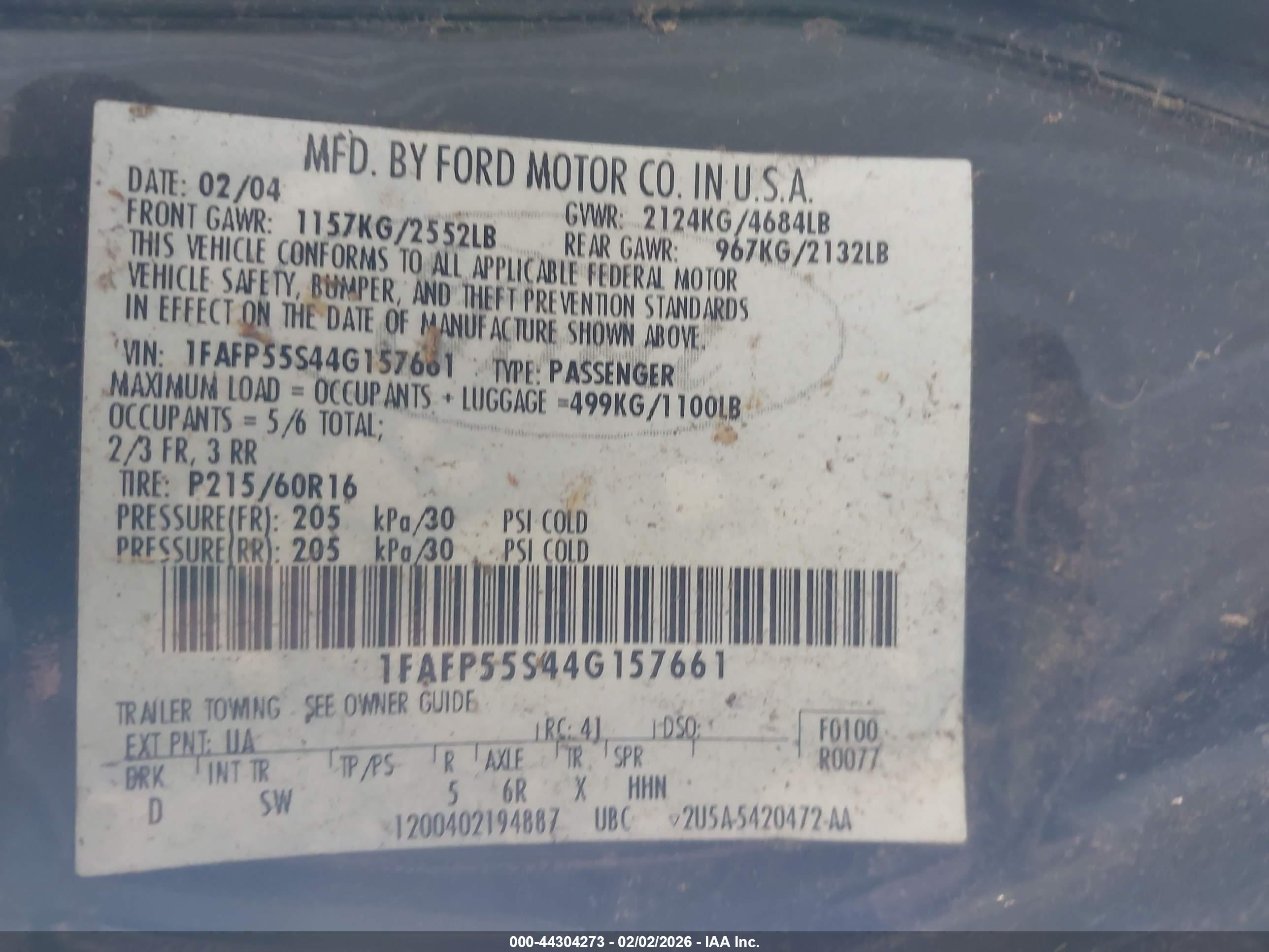 FORD TAURUS image 9