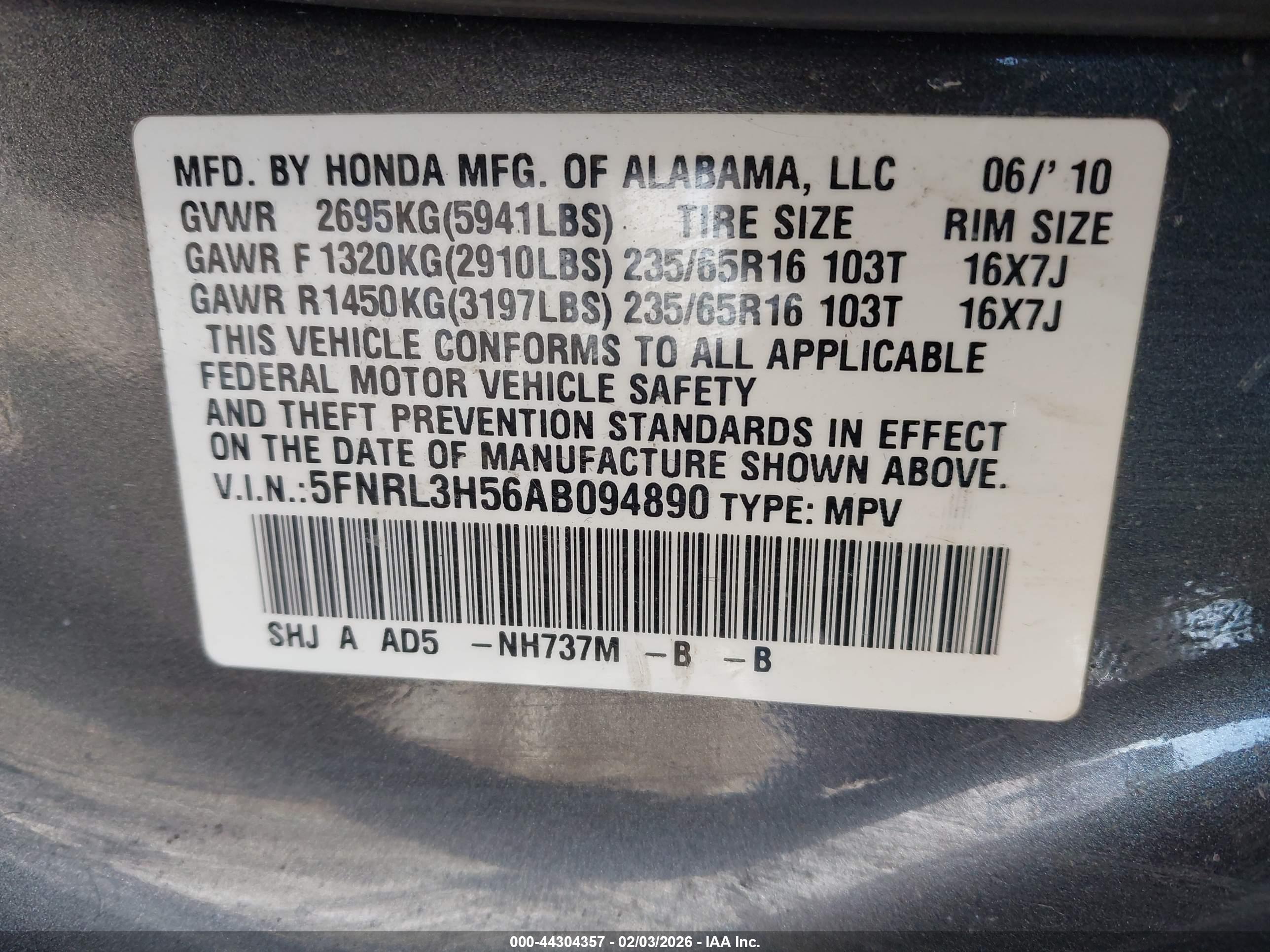 HONDA ODYSSEY image 9