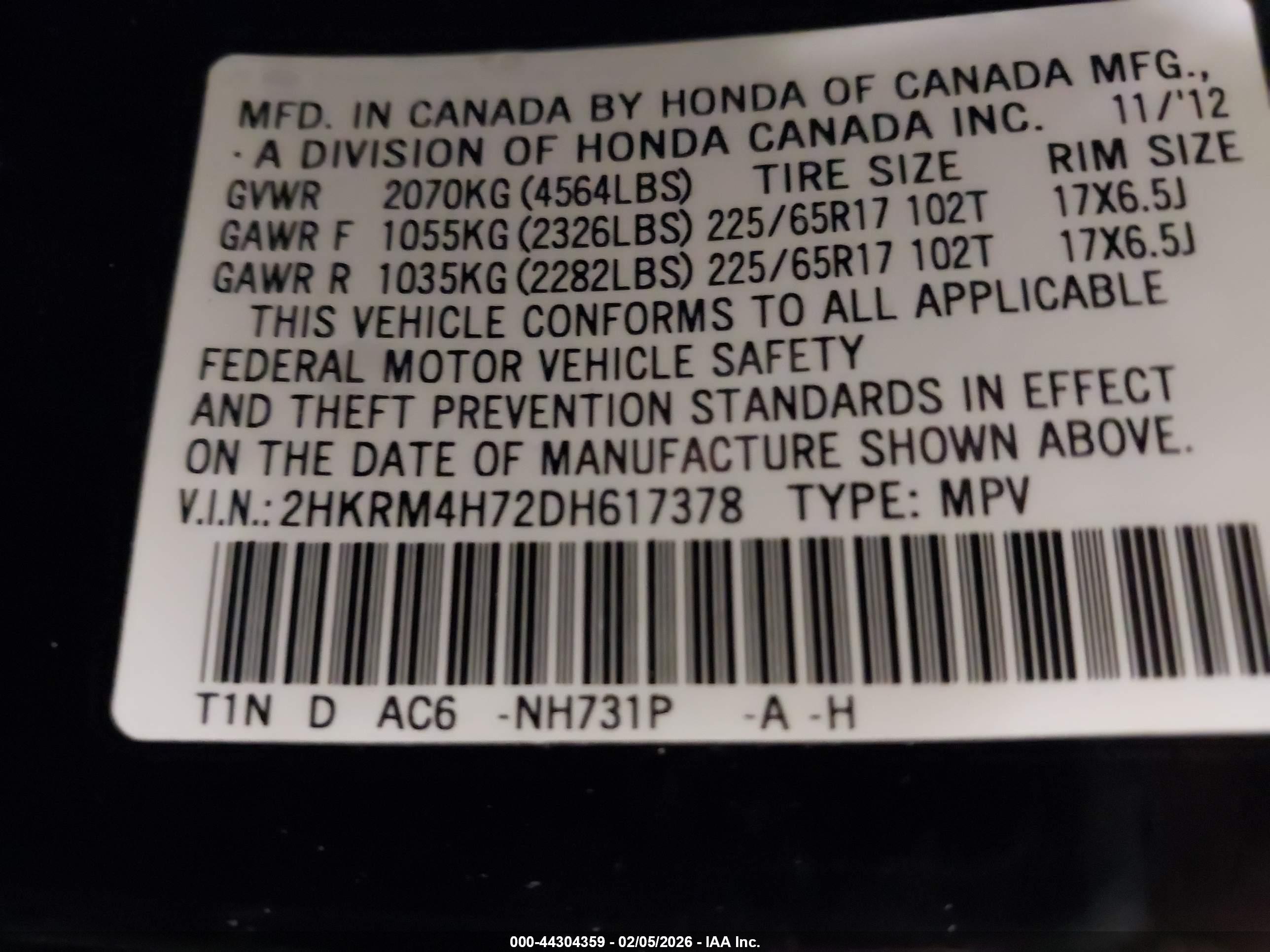 HONDA CR-V image 9