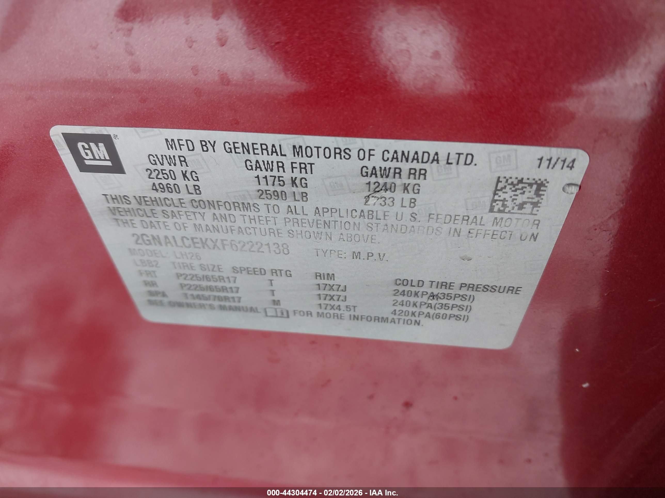 CHEVROLET EQUINOX image 9