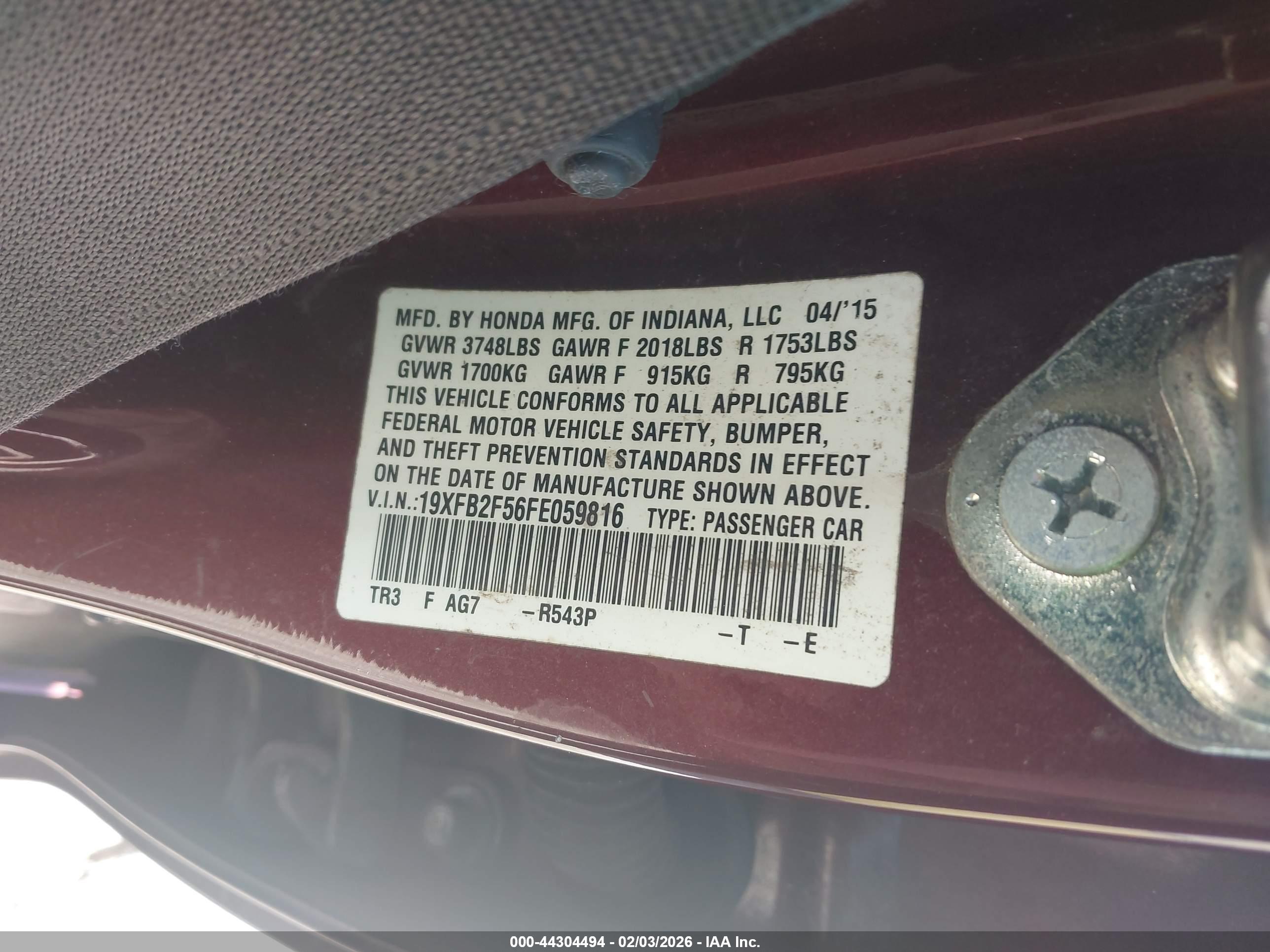 HONDA CIVIC image 9