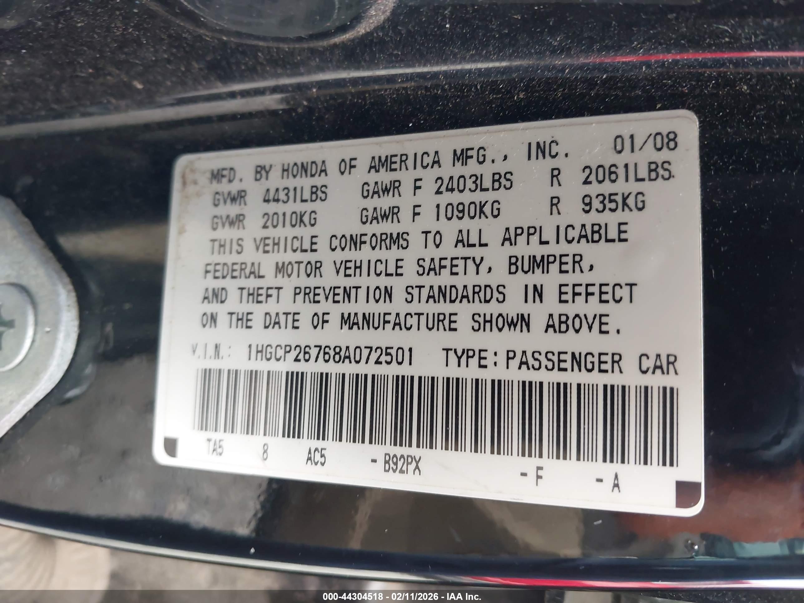 HONDA ACCORD image 9