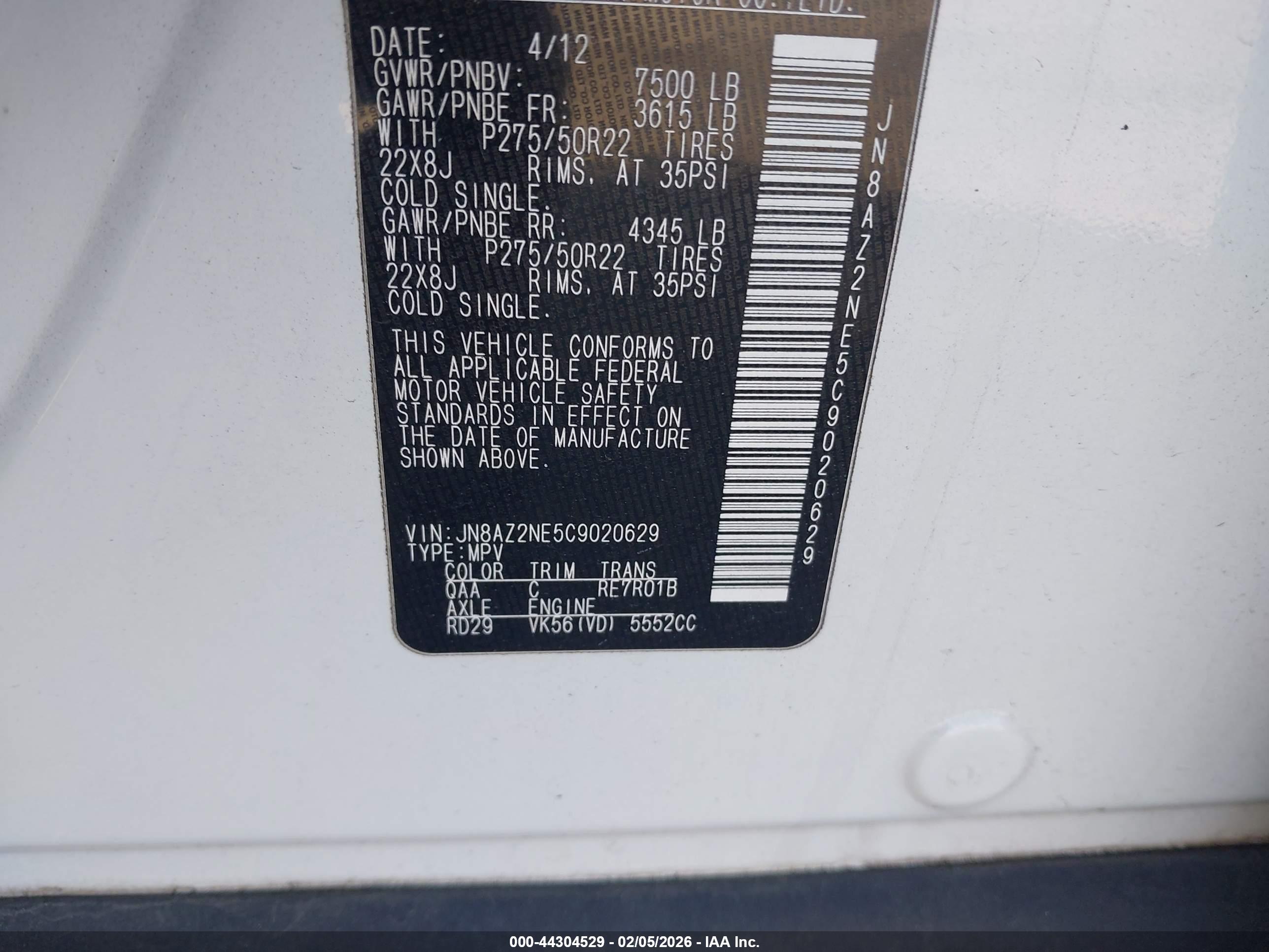 INFINITI QX56 image 9