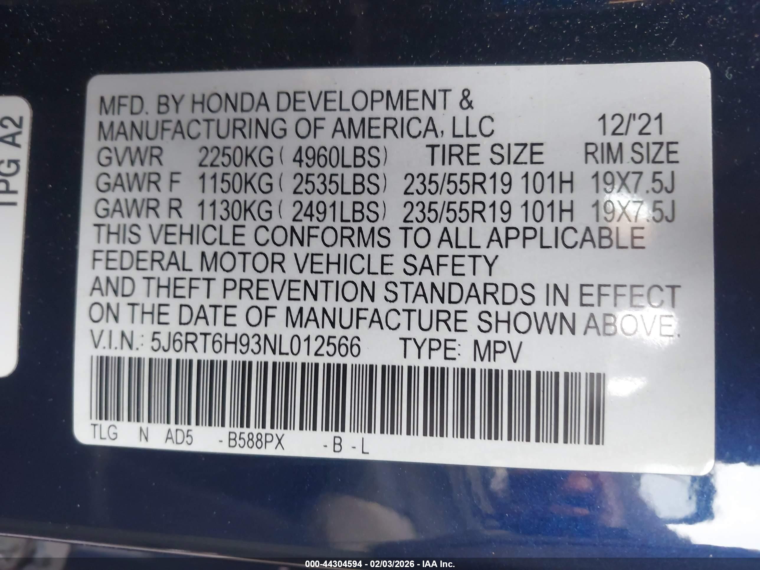 HONDA CR-V image 9