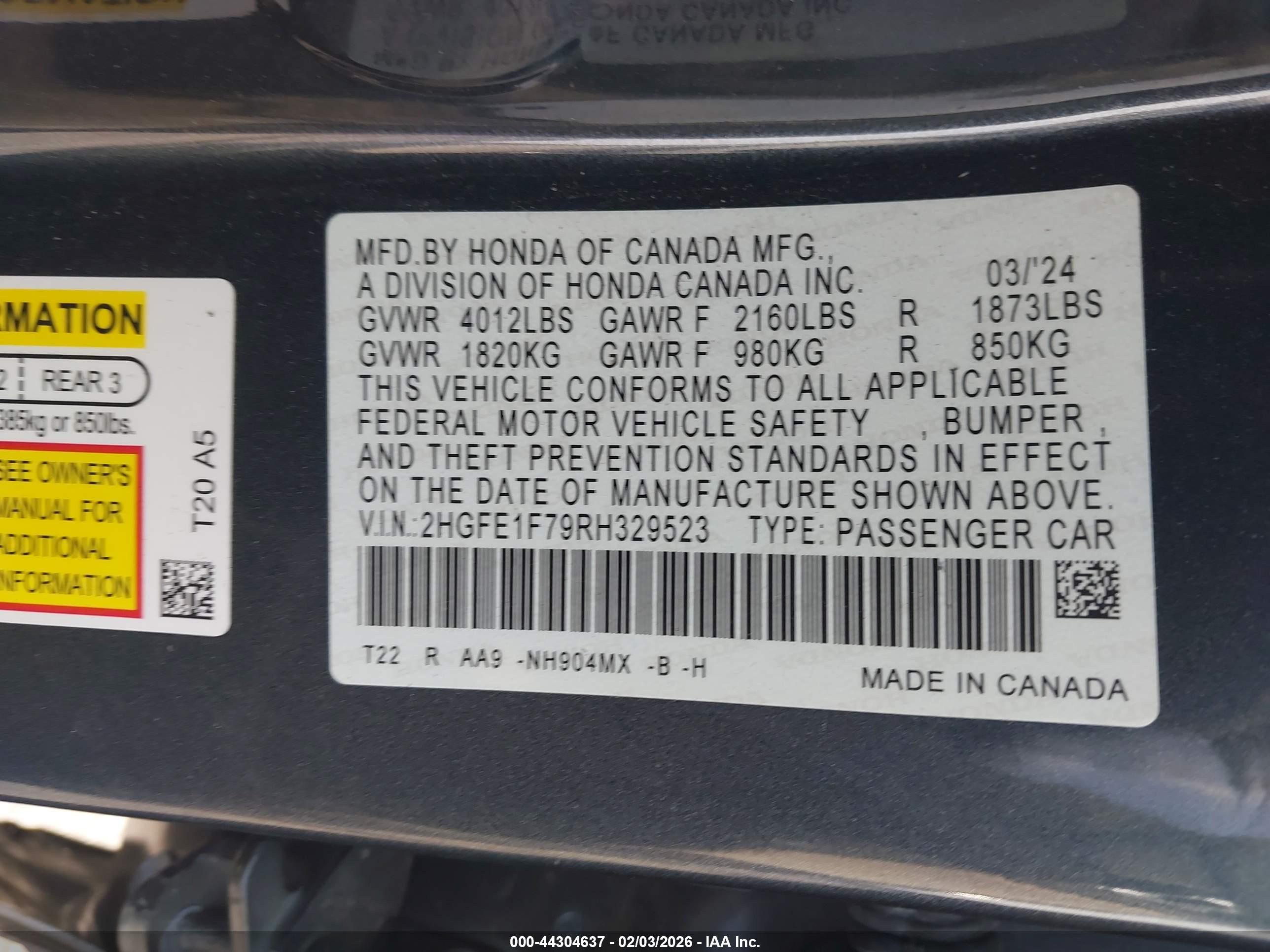 HONDA CIVIC image 9