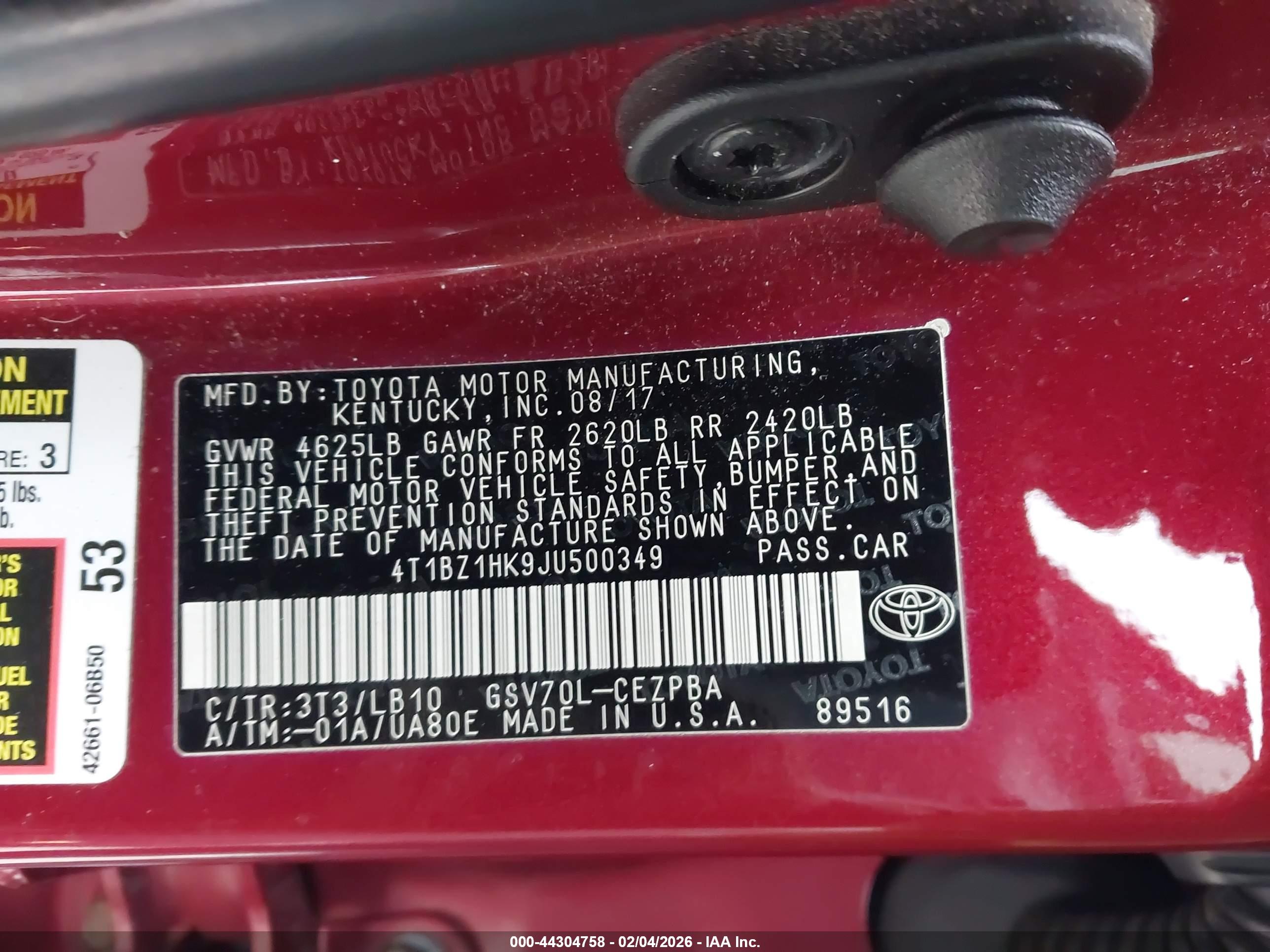 TOYOTA CAMRY image 9
