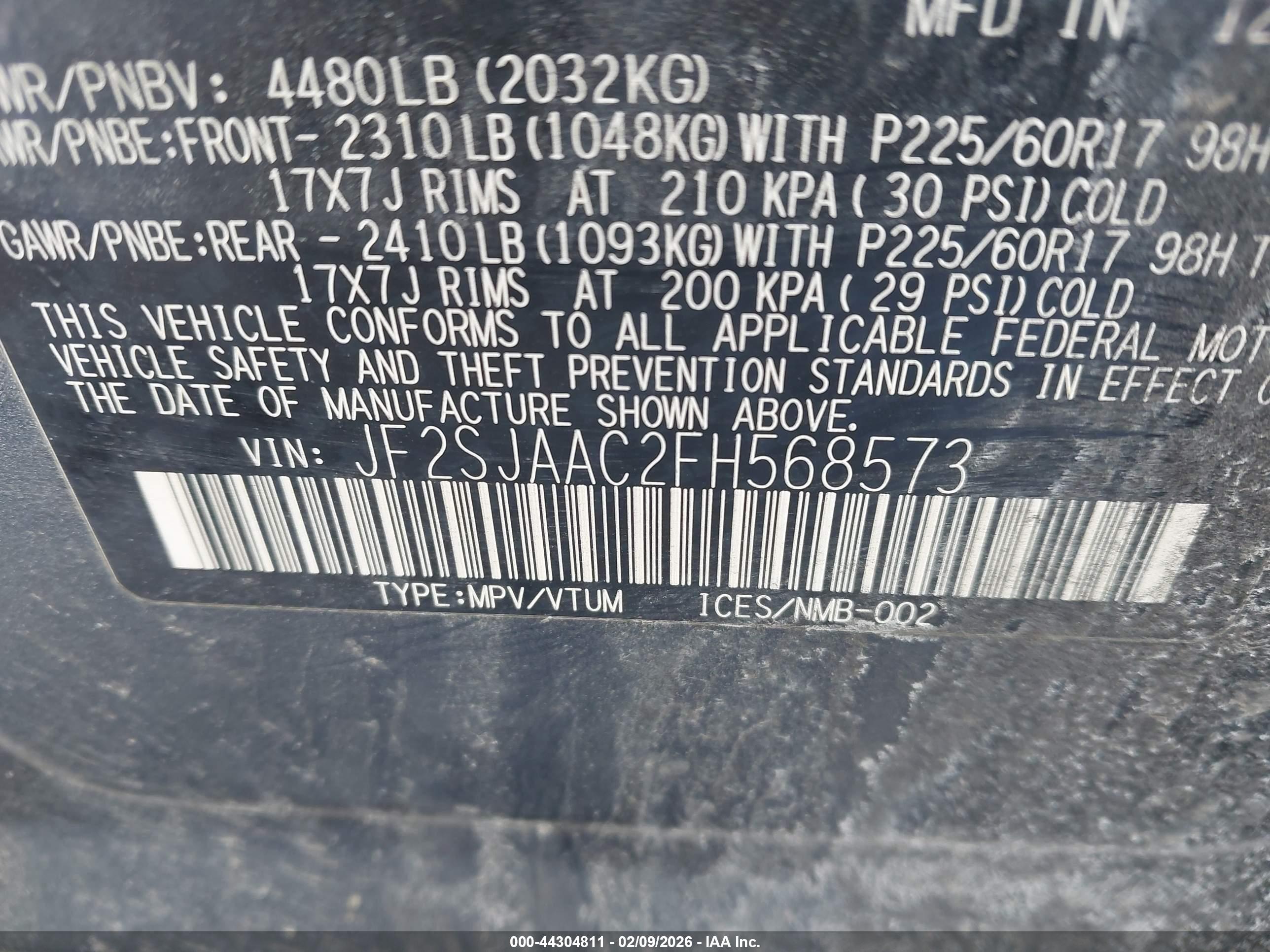 SUBARU FORESTER image 9