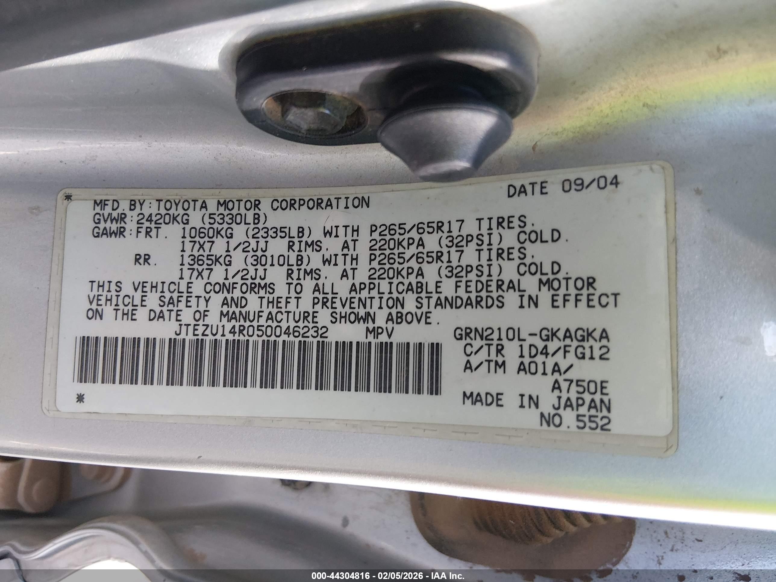 TOYOTA 4RUNNER image 9