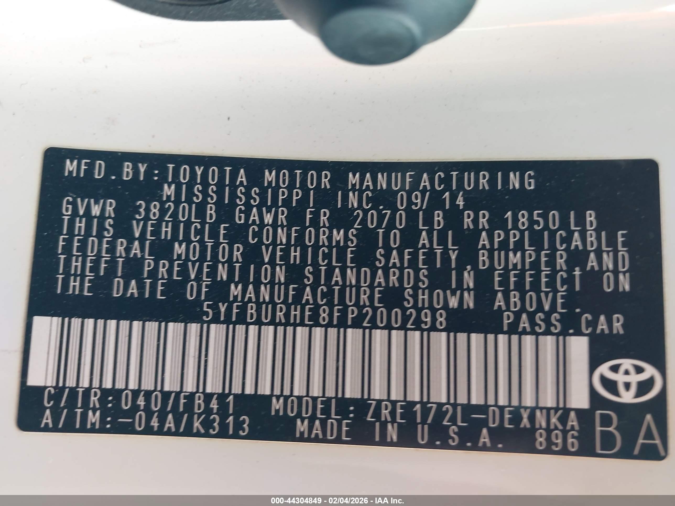 TOYOTA COROLLA image 9