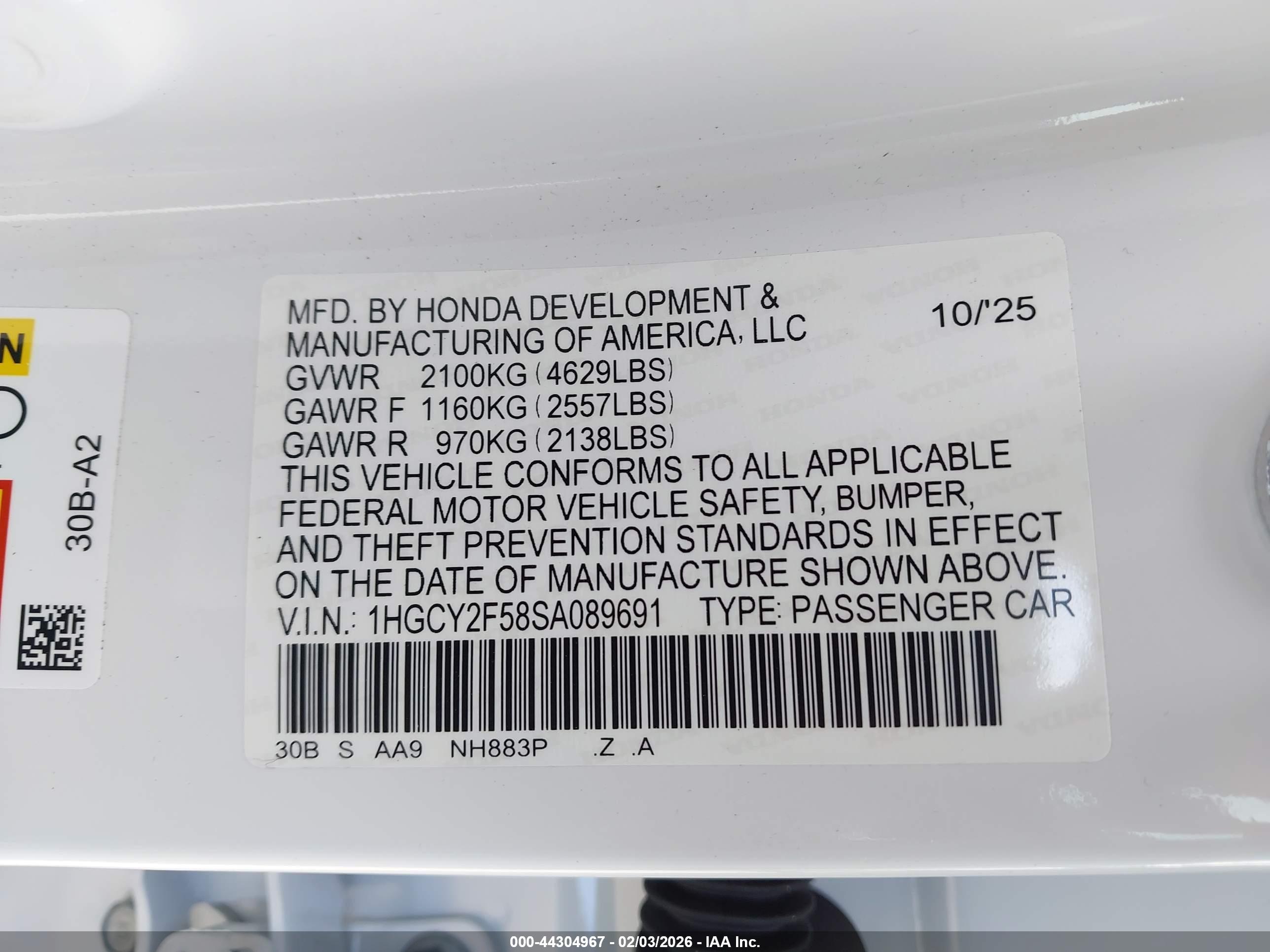 HONDA ACCORD image 9