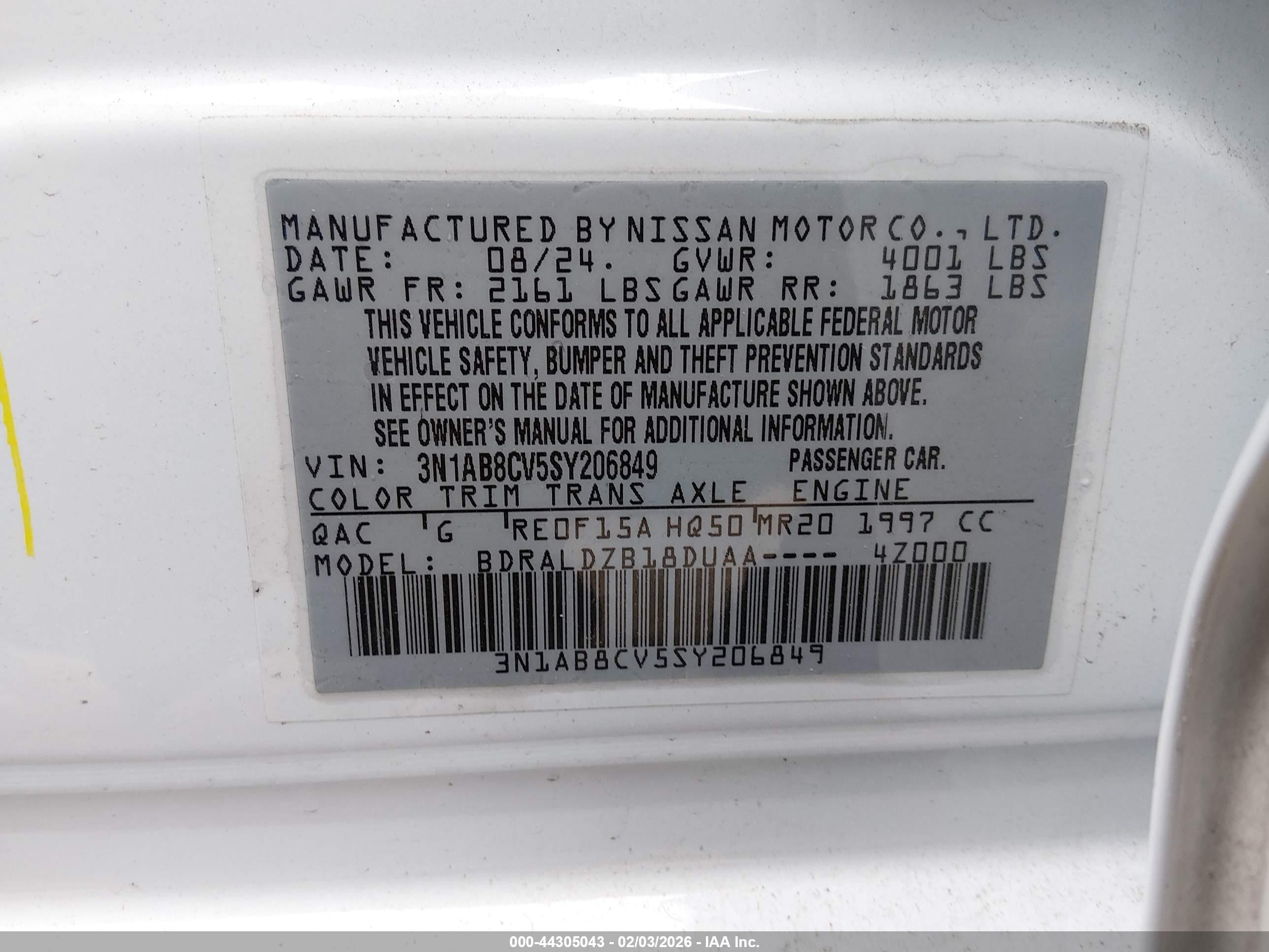 NISSAN SENTRA image 9