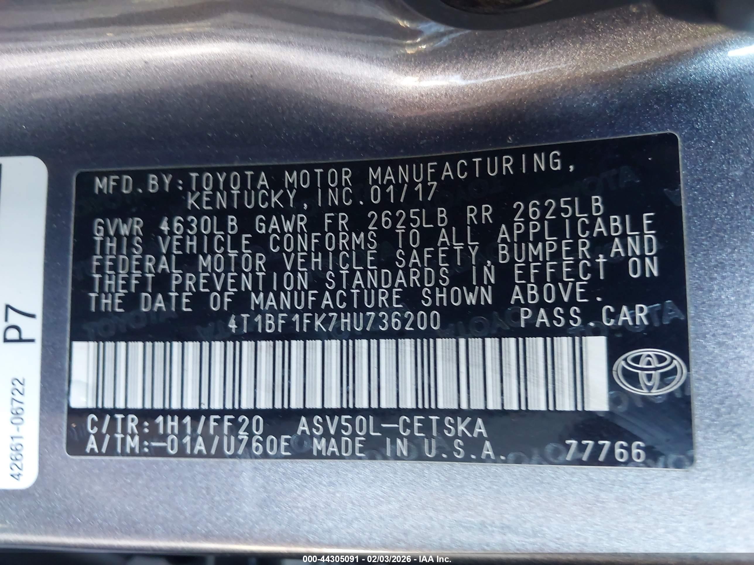 TOYOTA CAMRY image 9