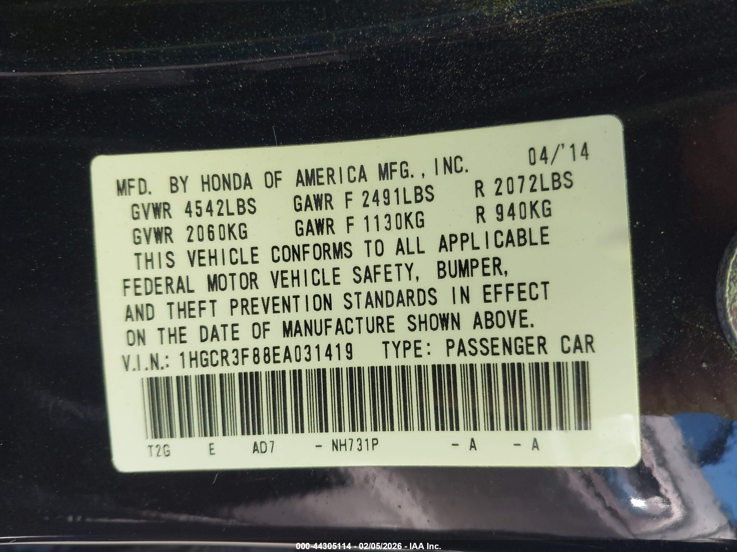HONDA ACCORD image 9