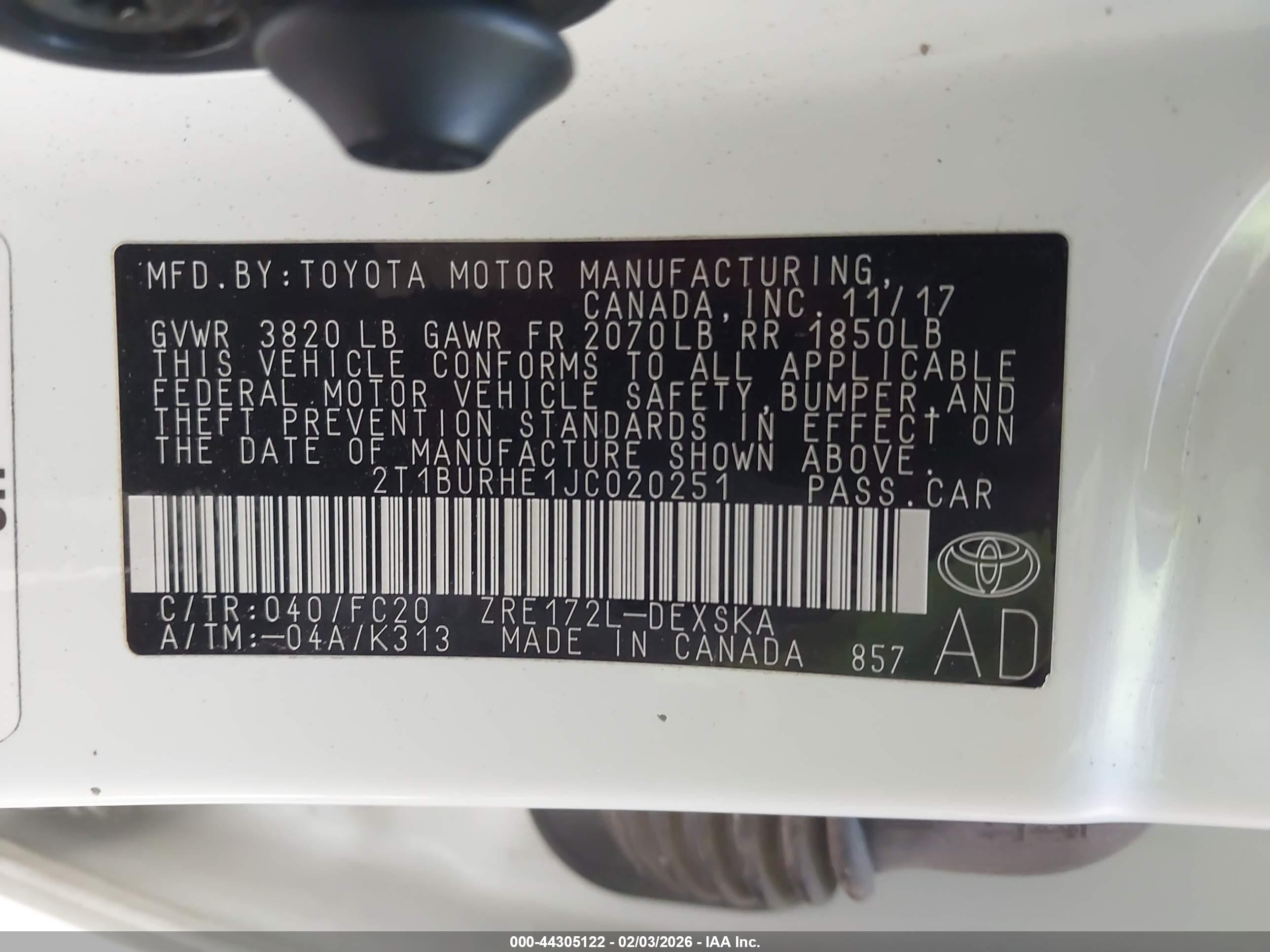 TOYOTA COROLLA image 9