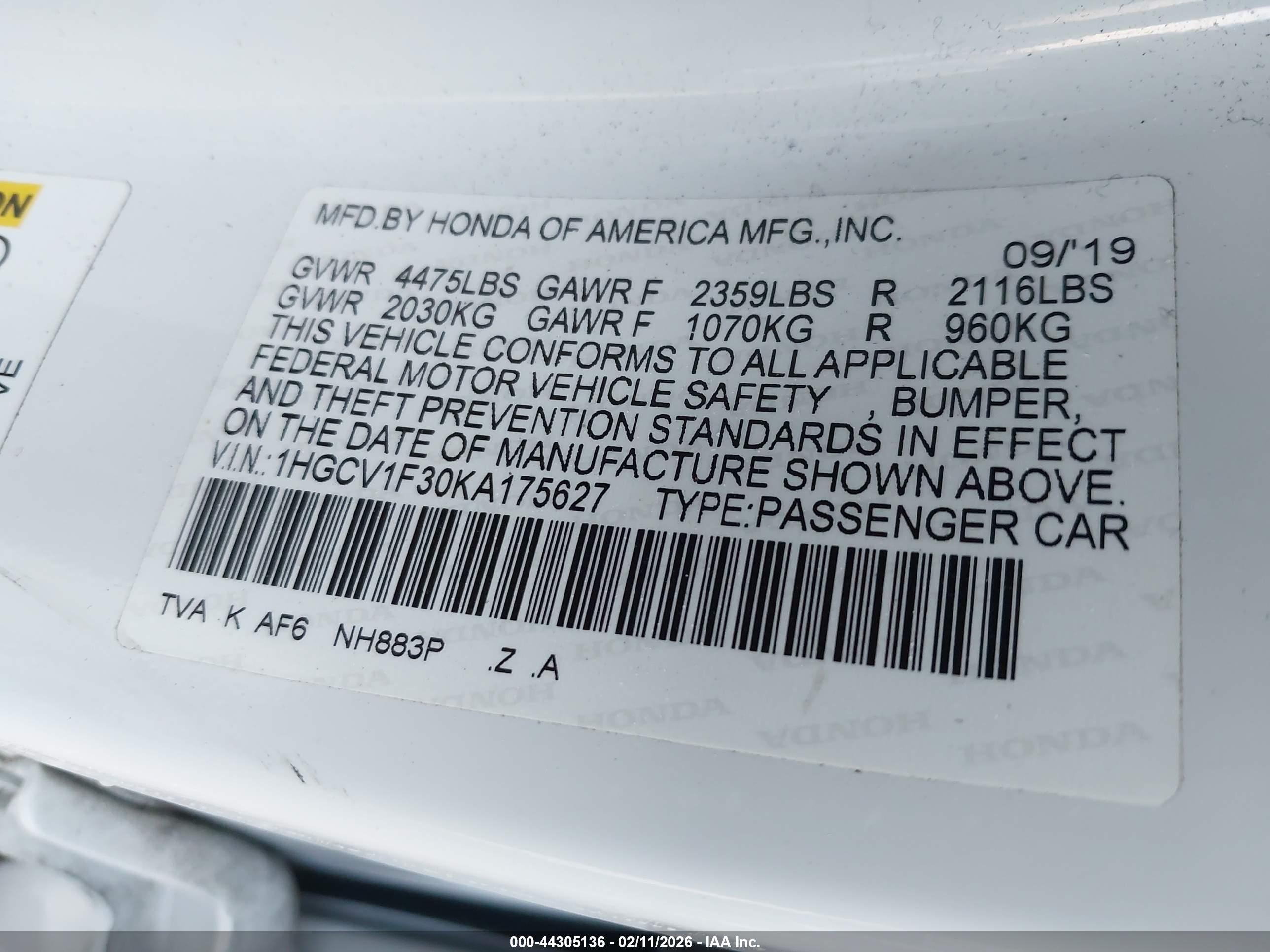 HONDA ACCORD image 9
