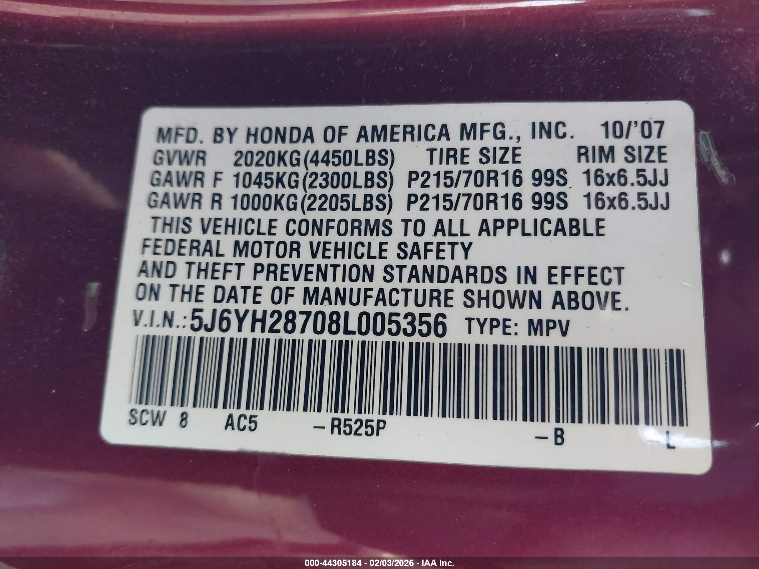 HONDA ELEMENT image 9