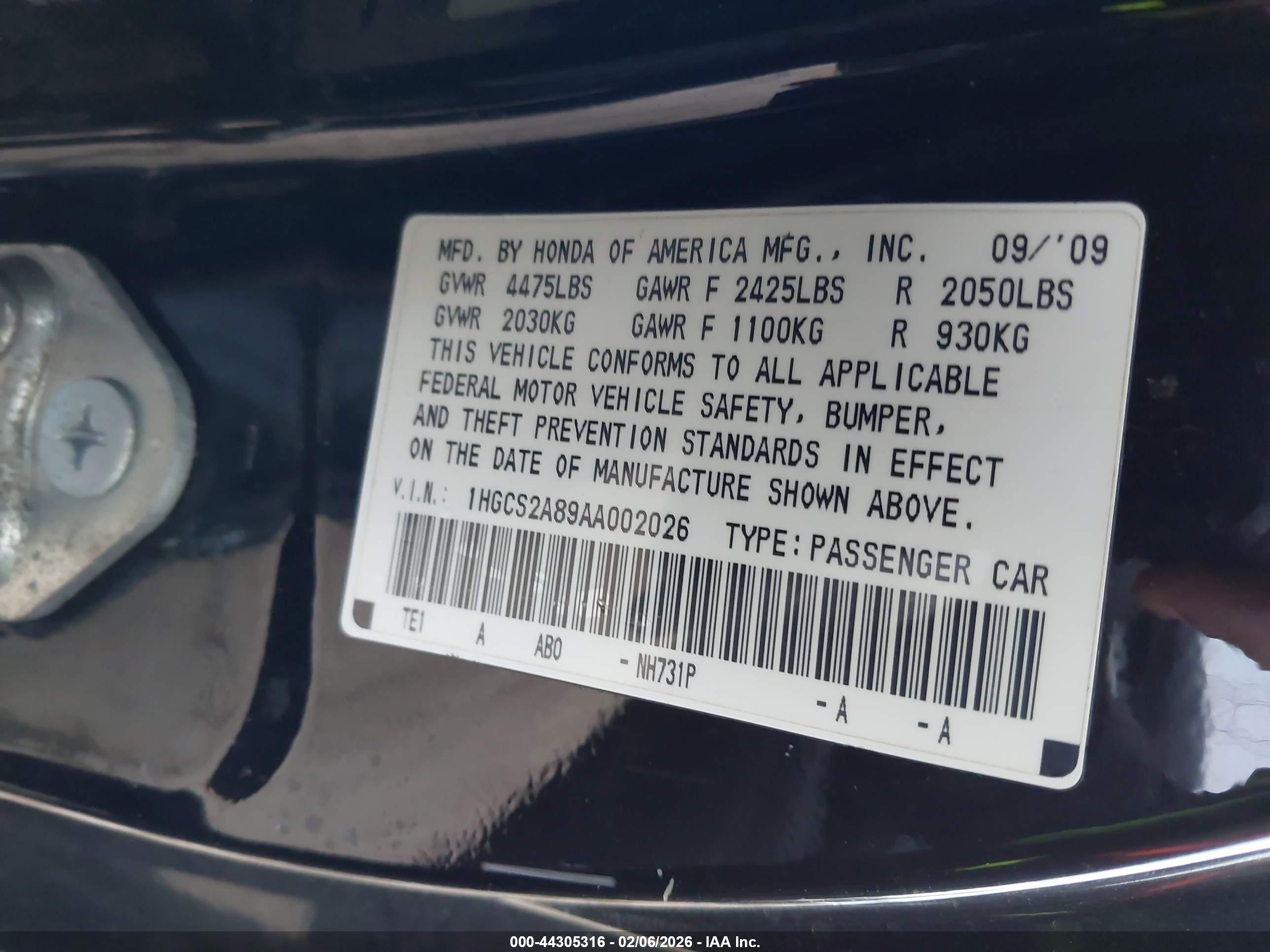 HONDA ACCORD image 9