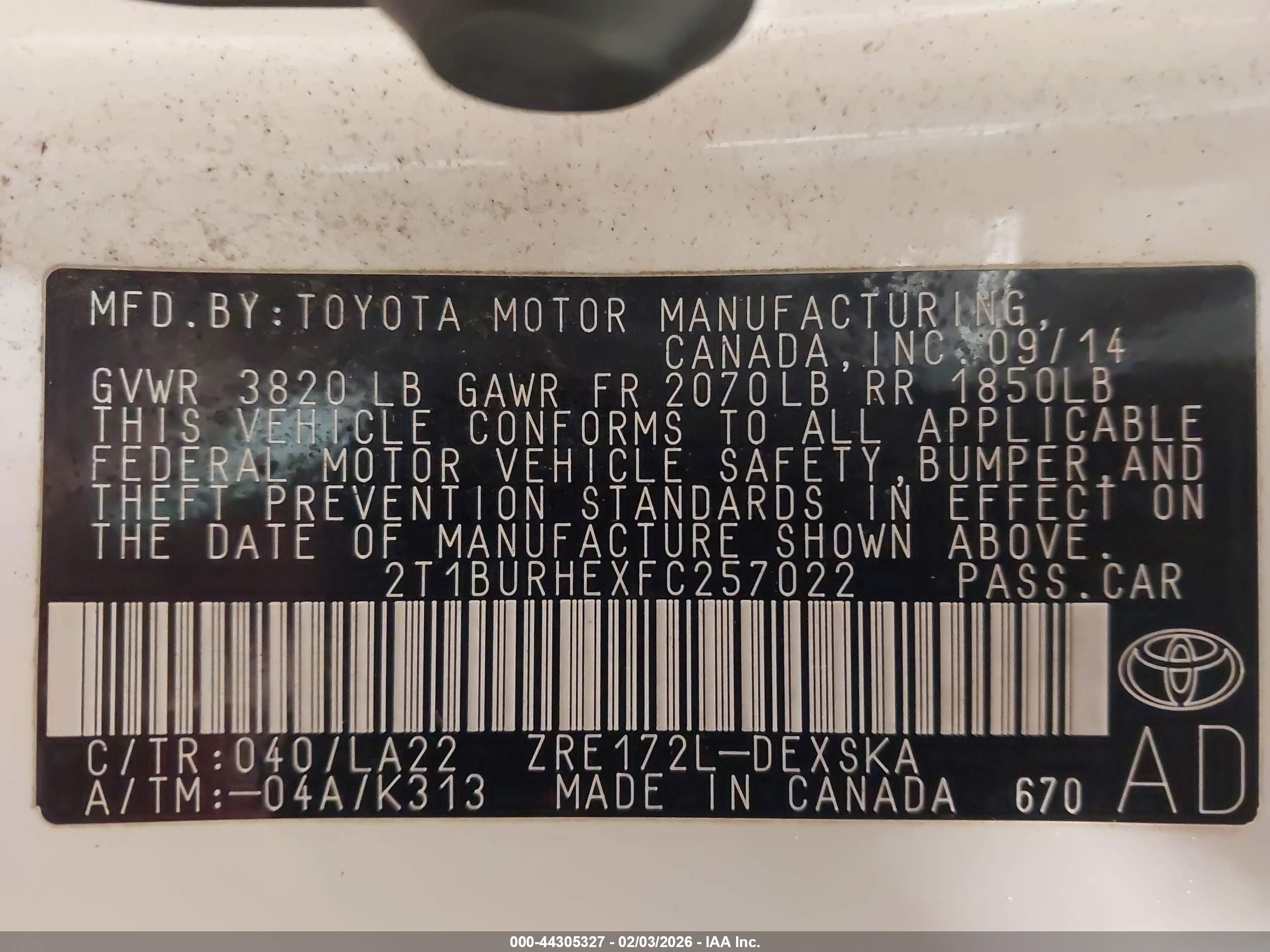 TOYOTA COROLLA image 9