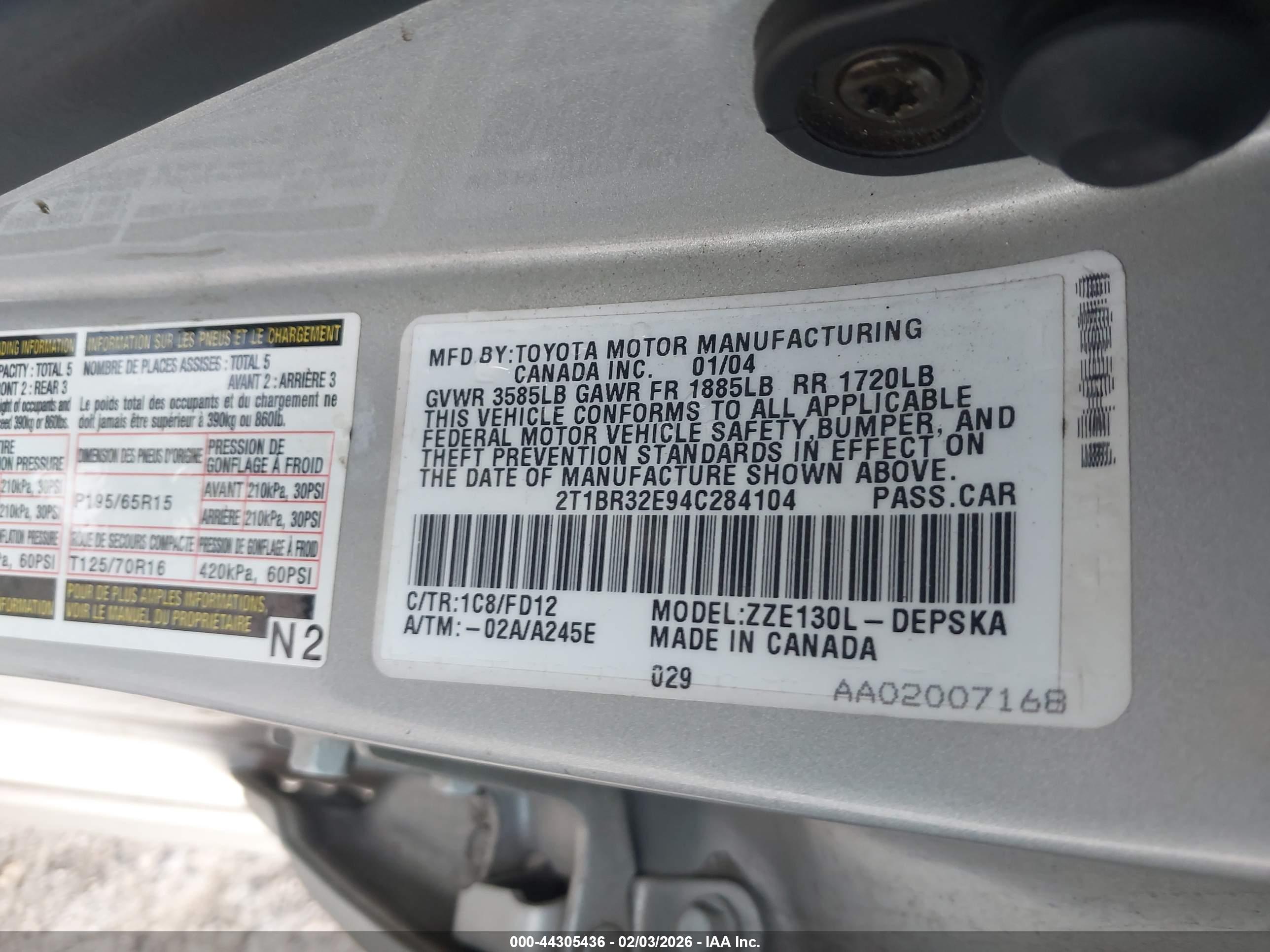 TOYOTA COROLLA image 9