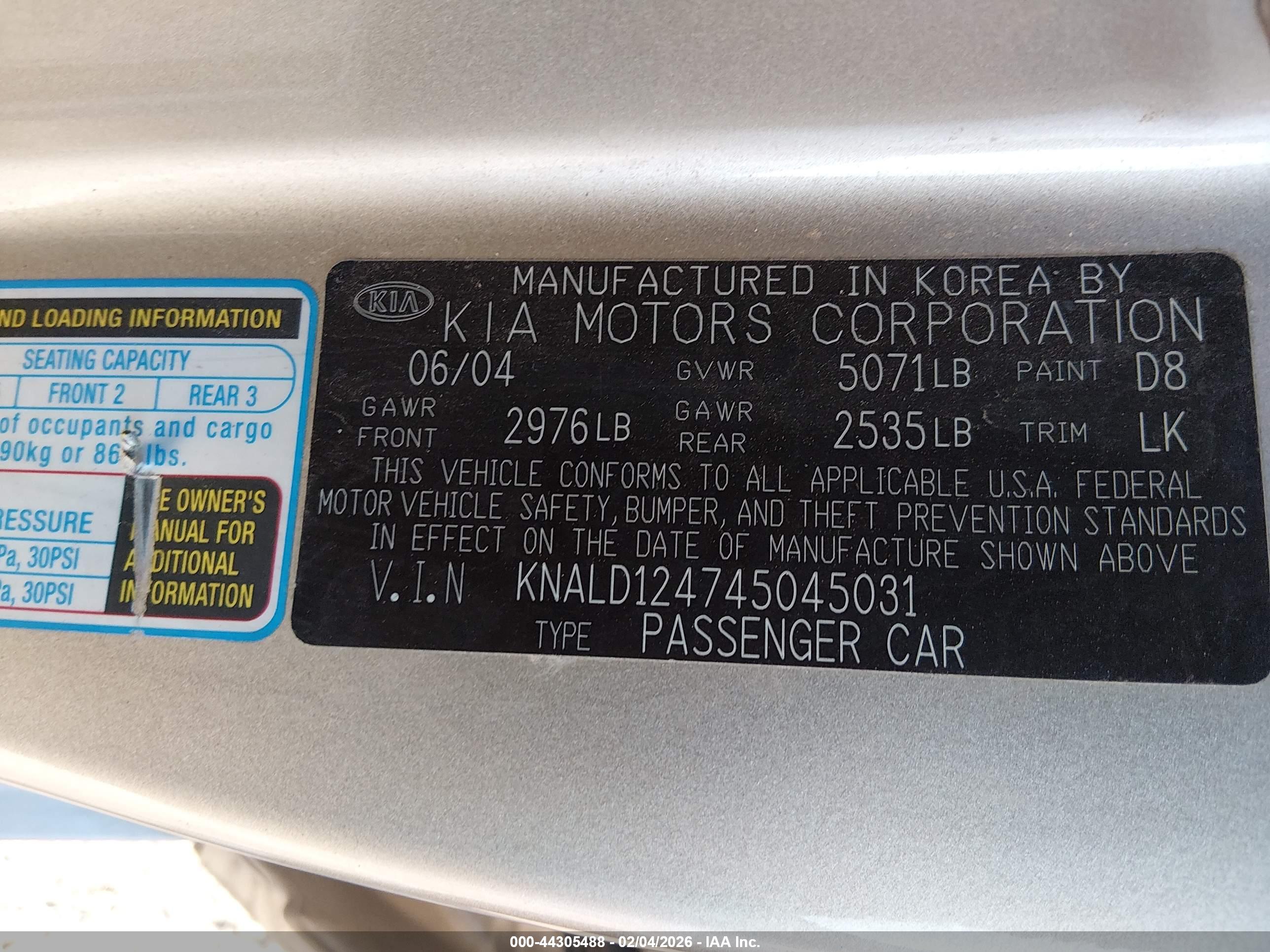KIA AMANTI image 9