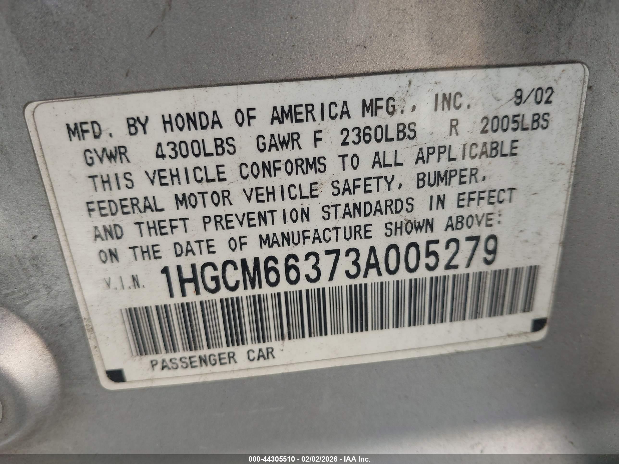 HONDA ACCORD image 9