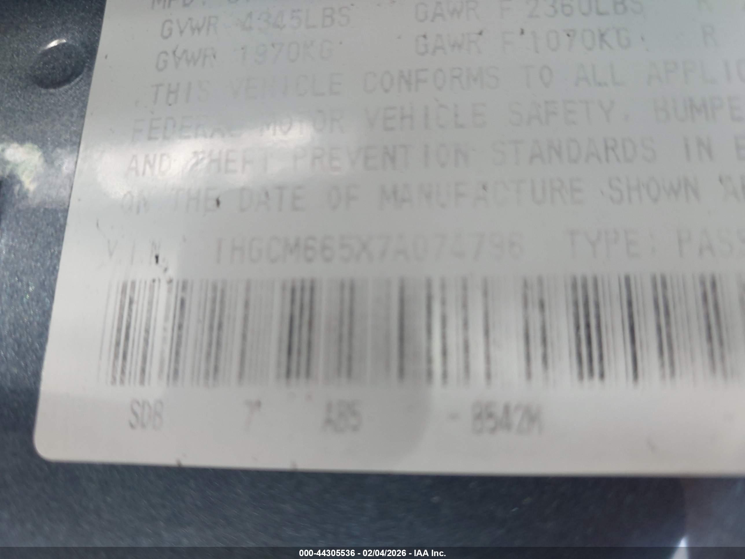 HONDA ACCORD image 9