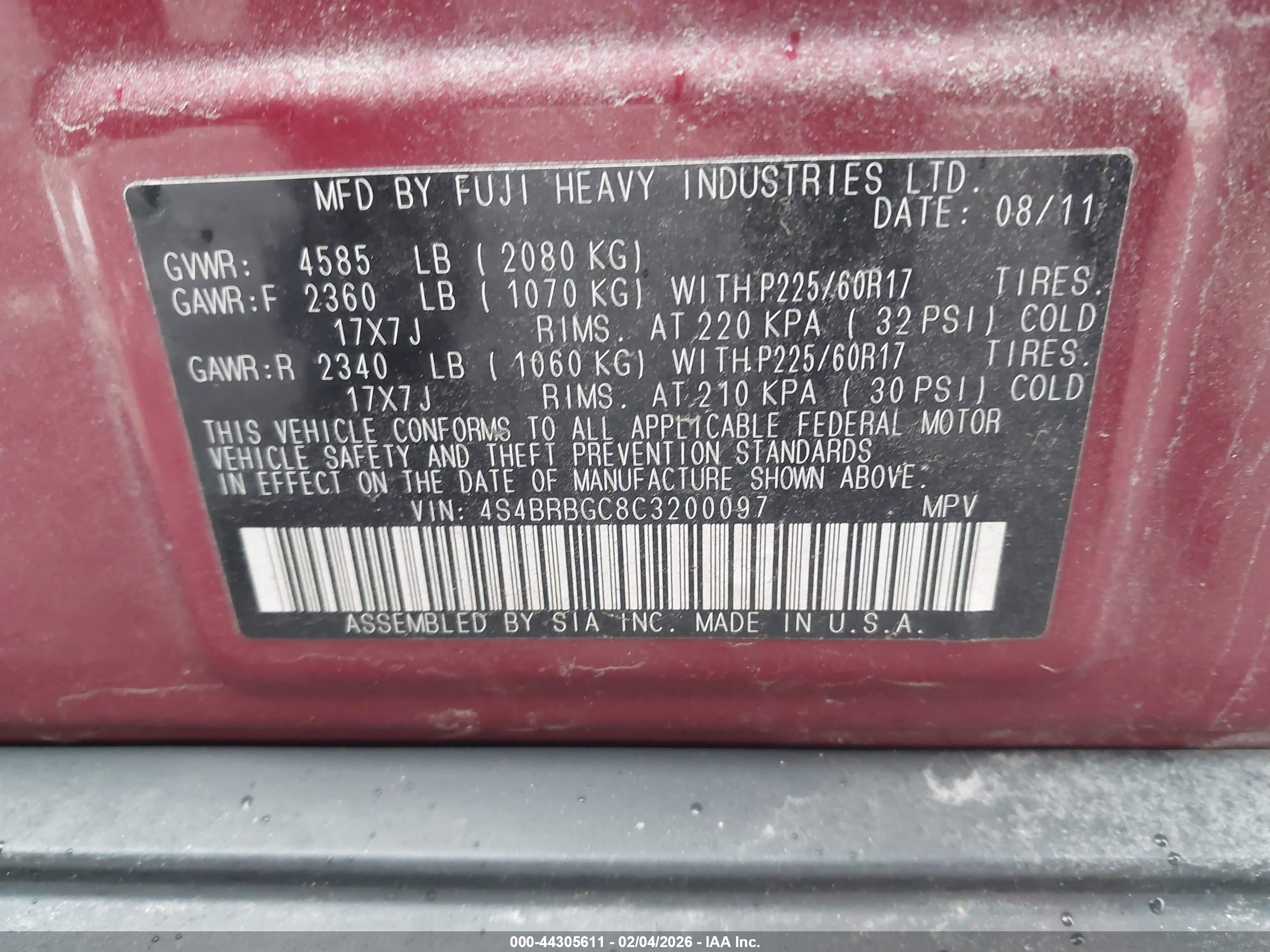SUBARU OUTBACK image 9