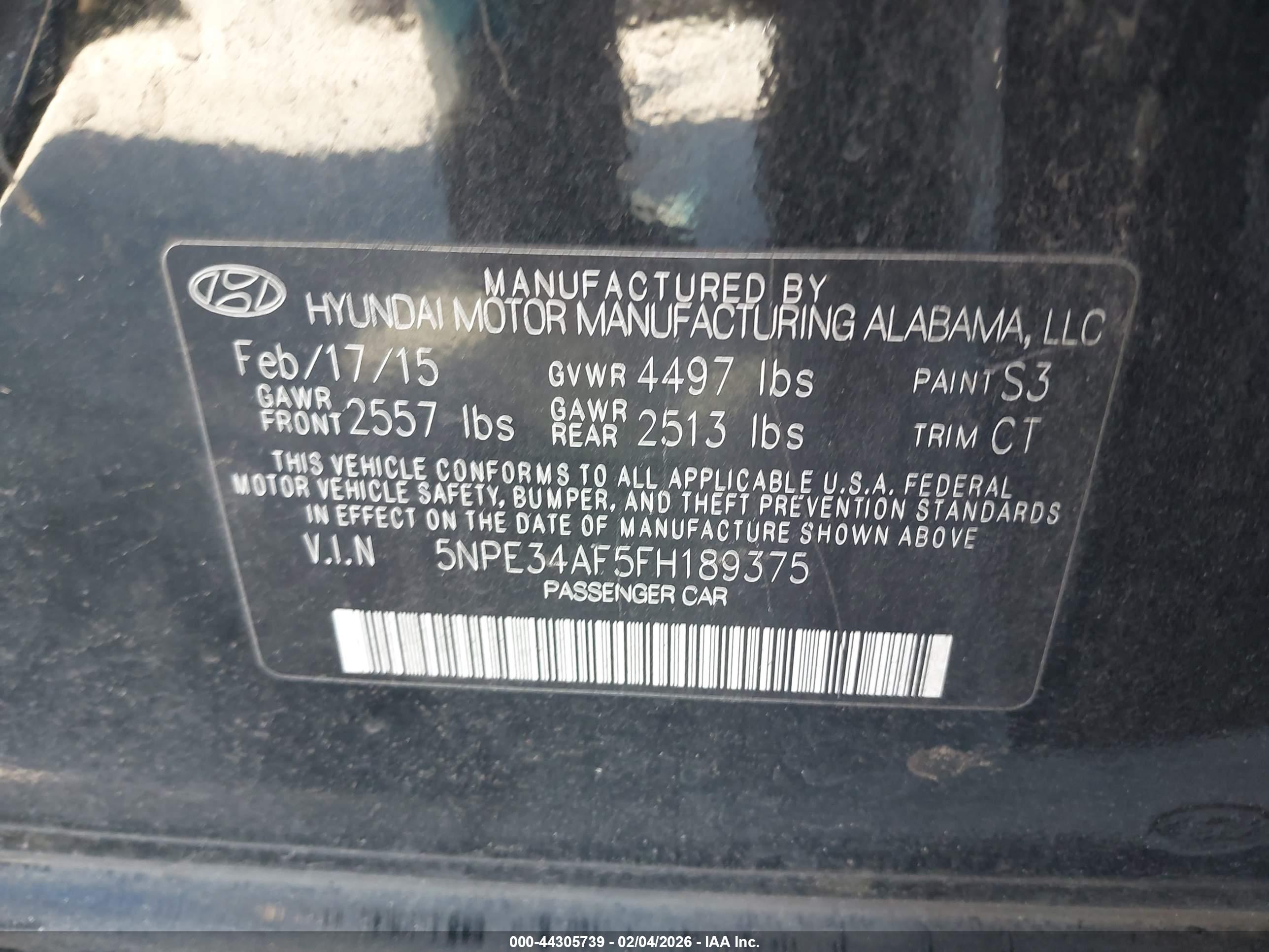HYUNDAI SONATA image 9