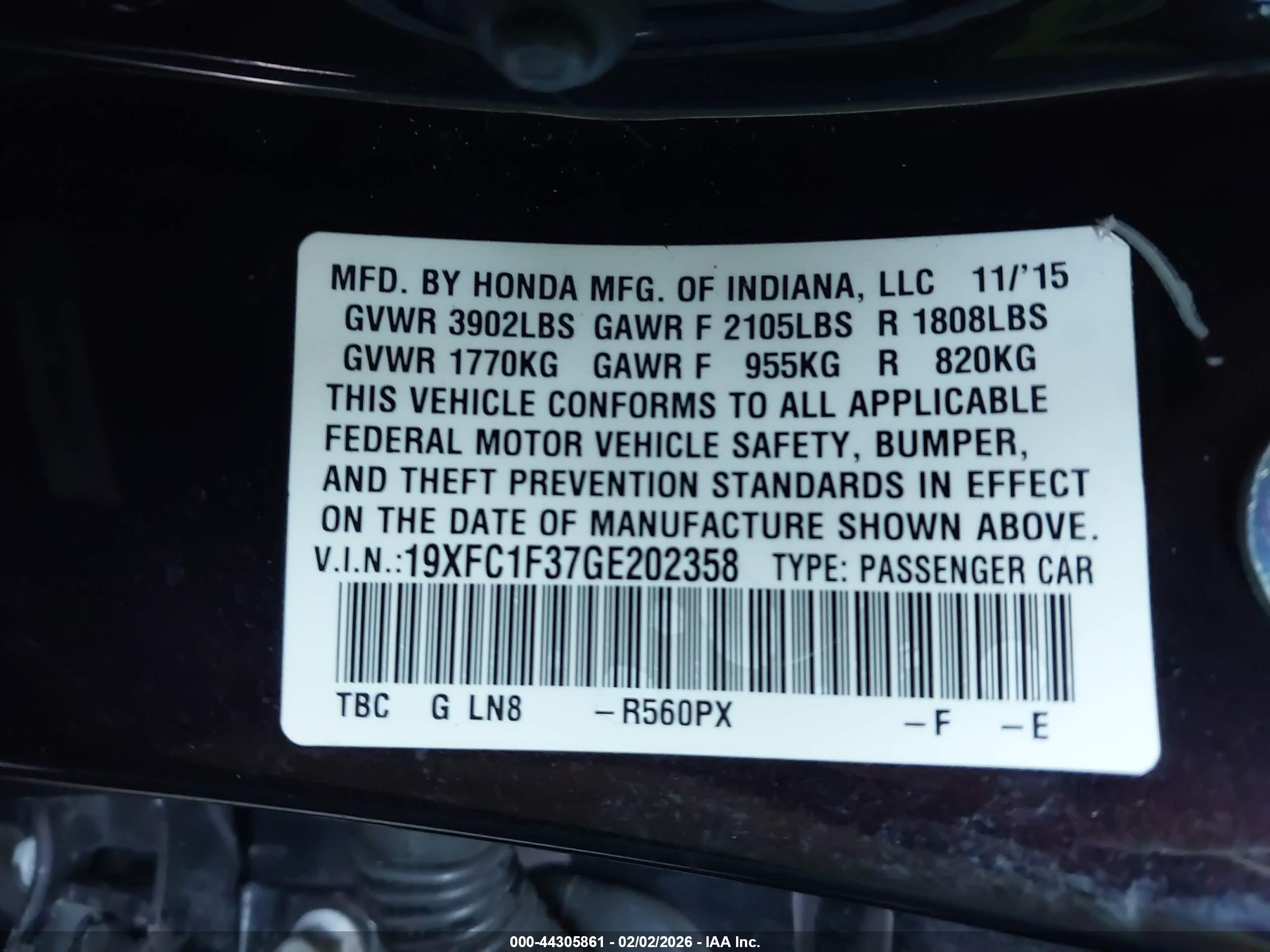HONDA CIVIC image 9