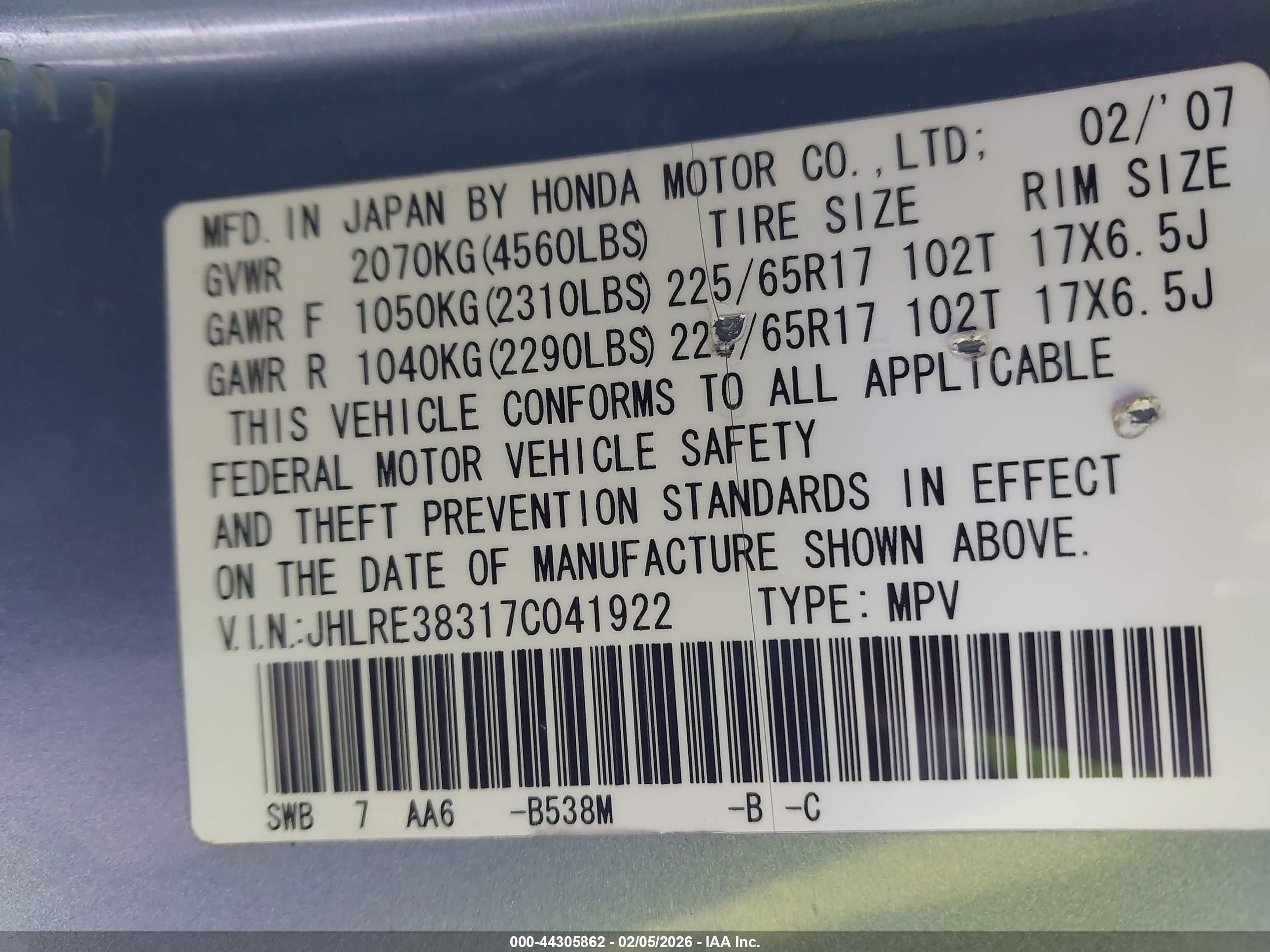HONDA CR-V image 9