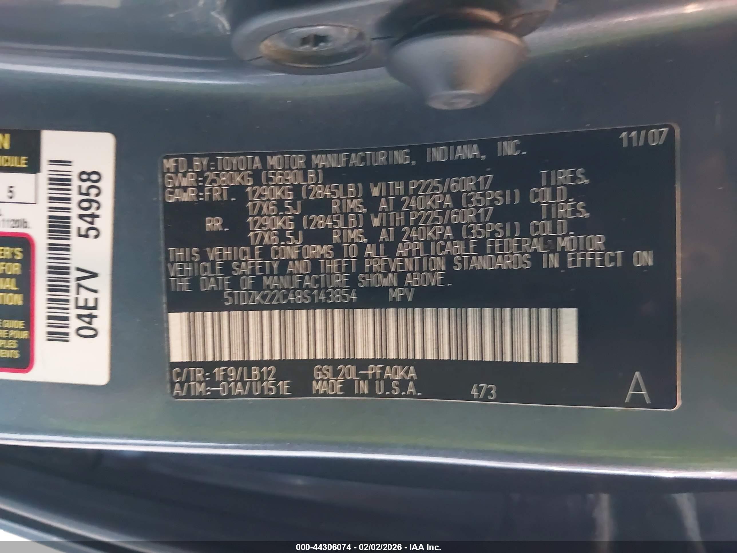 TOYOTA SIENNA image 9