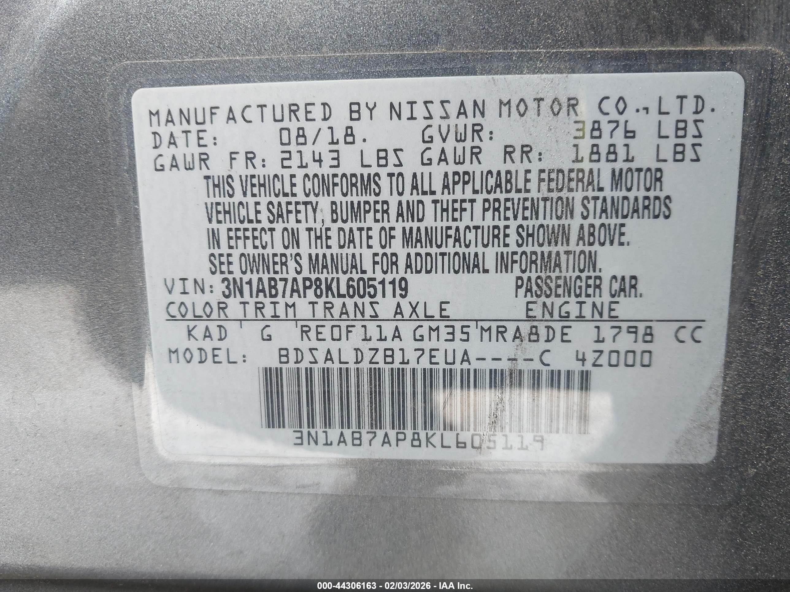 NISSAN SENTRA image 9