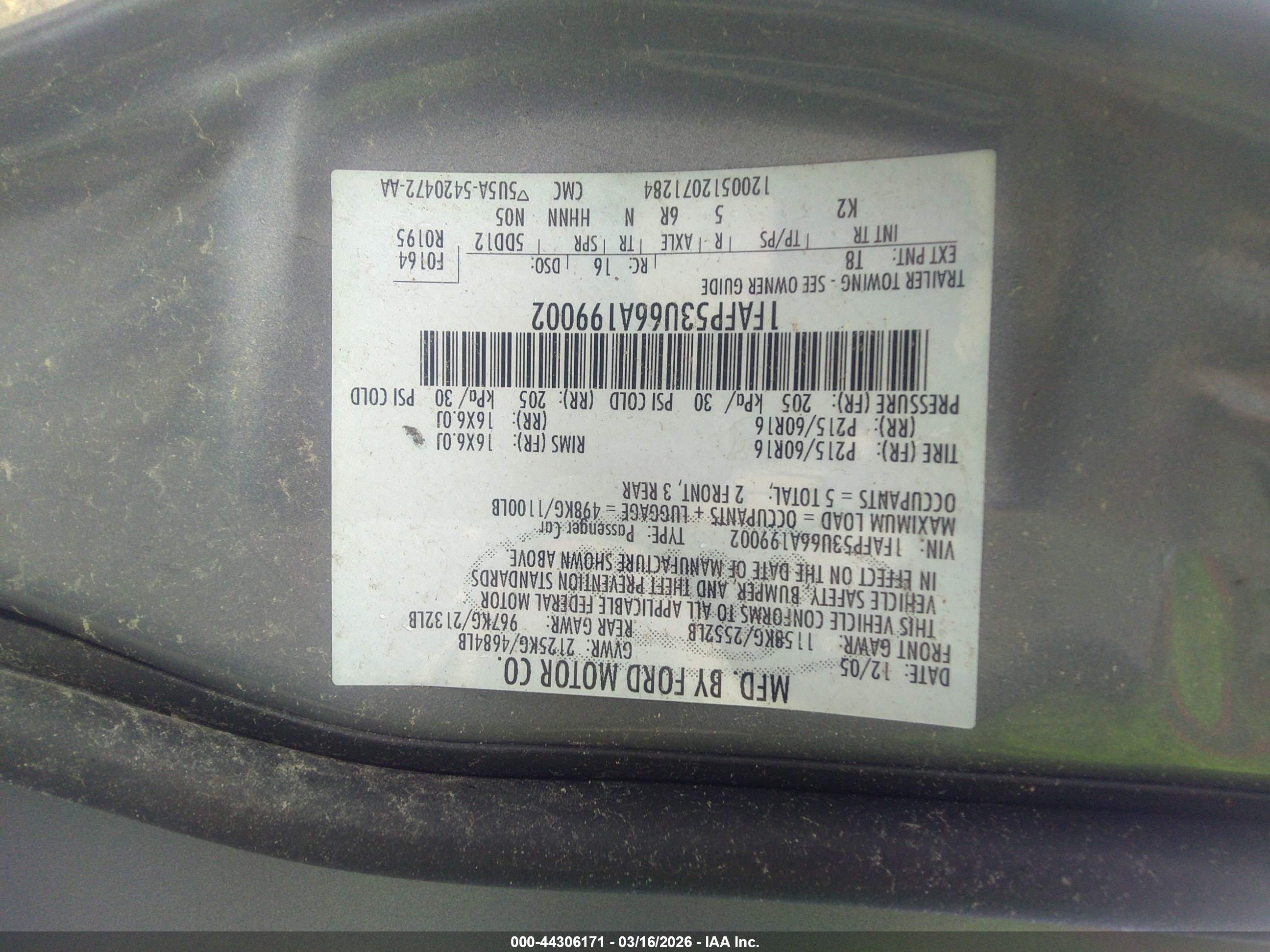 FORD TAURUS image 9