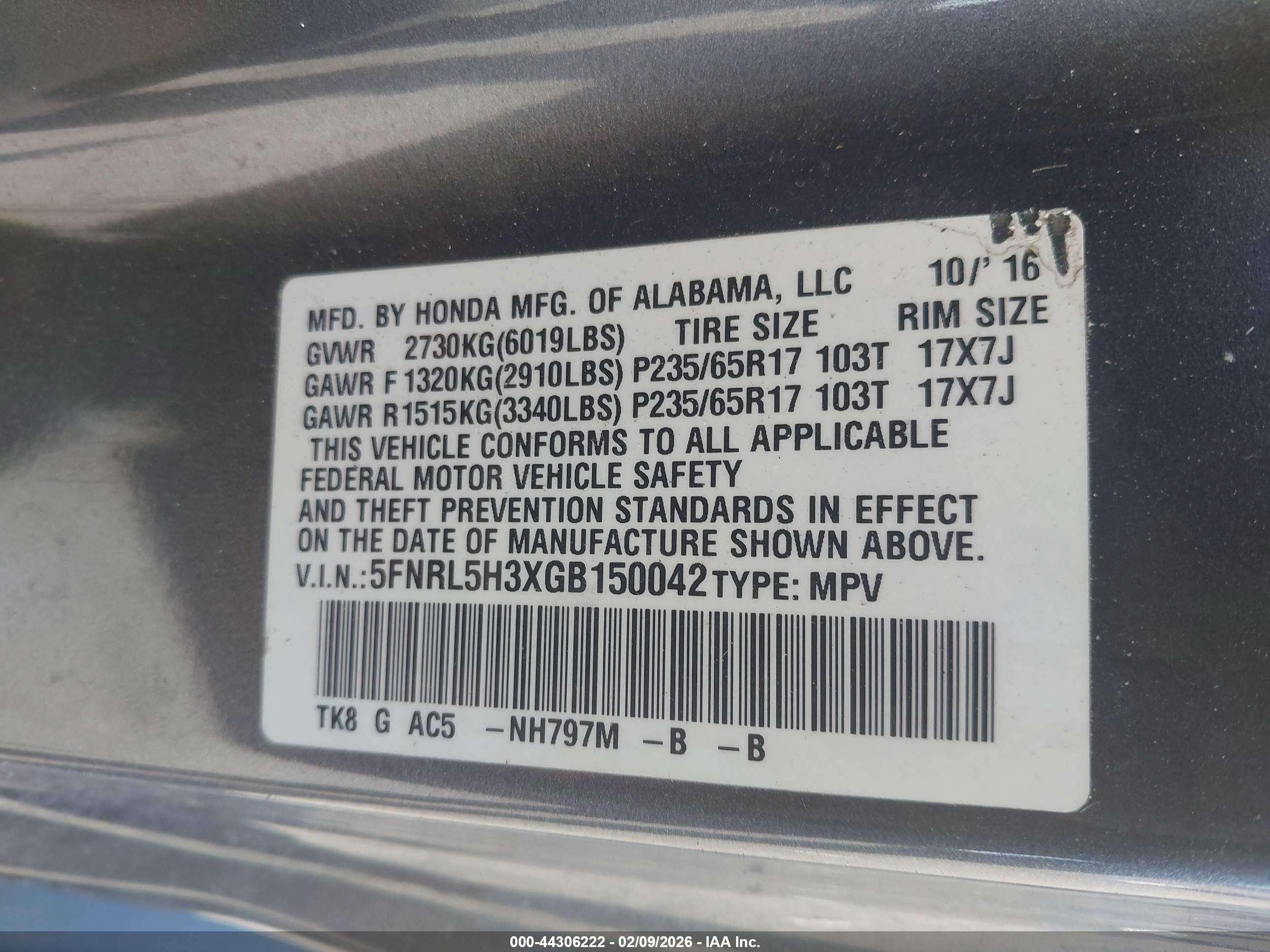HONDA ODYSSEY image 9