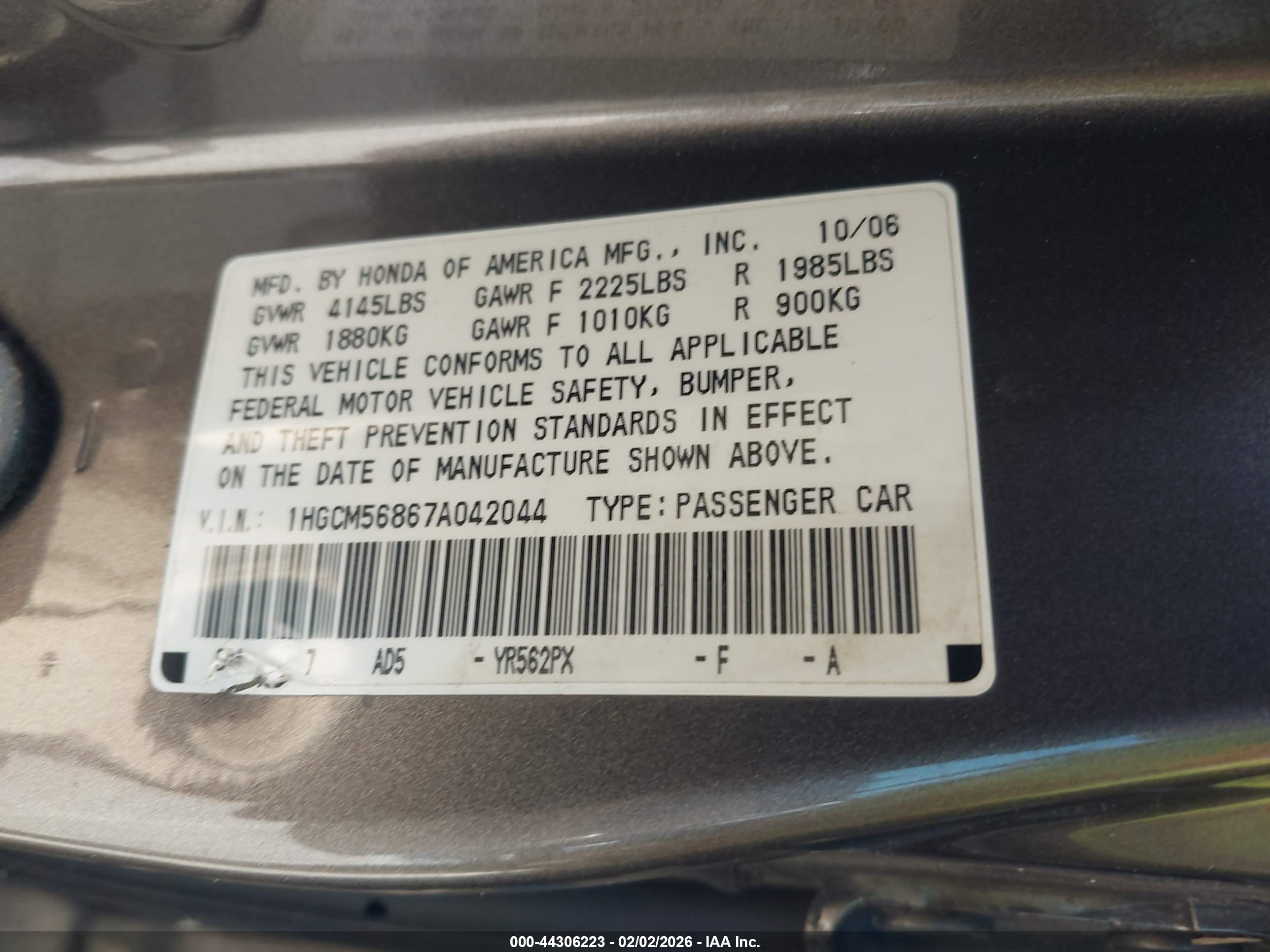 HONDA ACCORD image 9